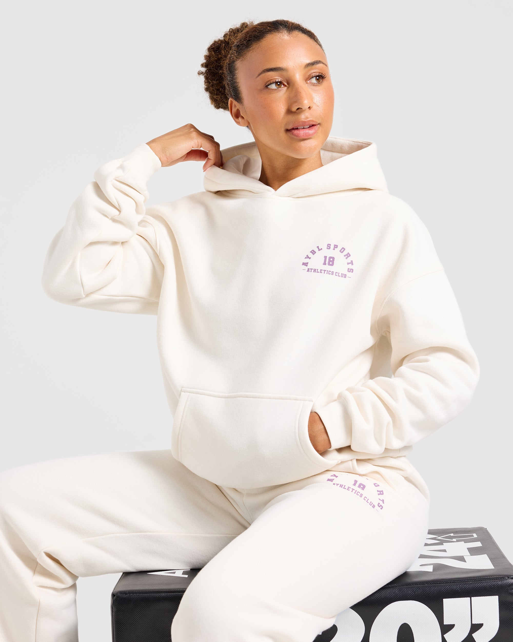 AYBL Sports 18 Oversized Hoodie - Off Wit