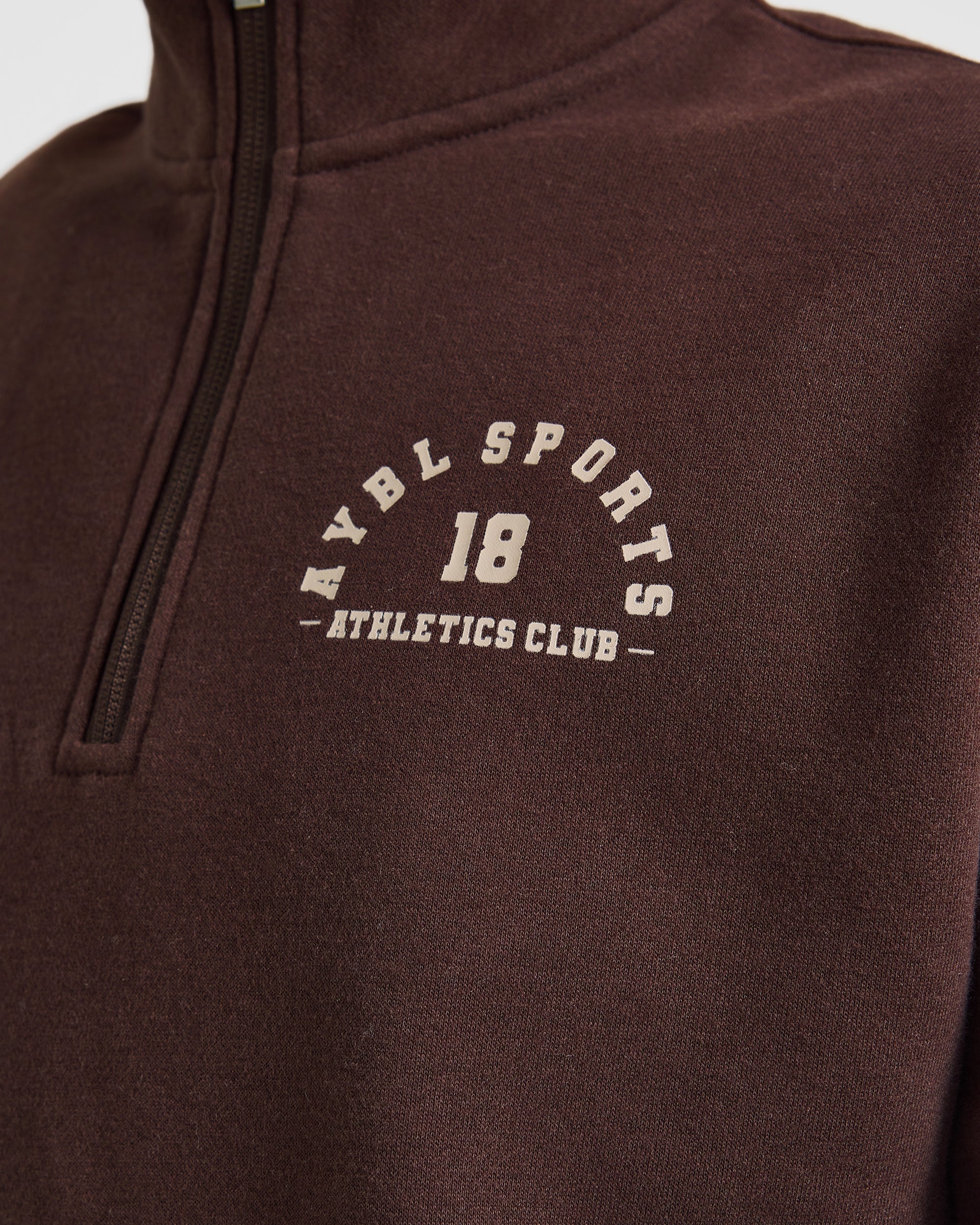 AYBL Sports 18 Oversized 1/4 Zip Pullover - Cocoa Bruin