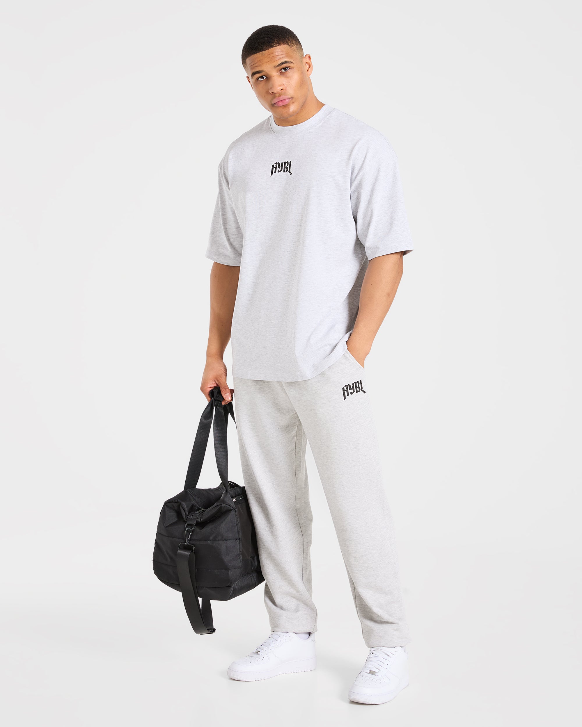Heavy Lifting Gothic Oversized Joggers - Grijs Marl