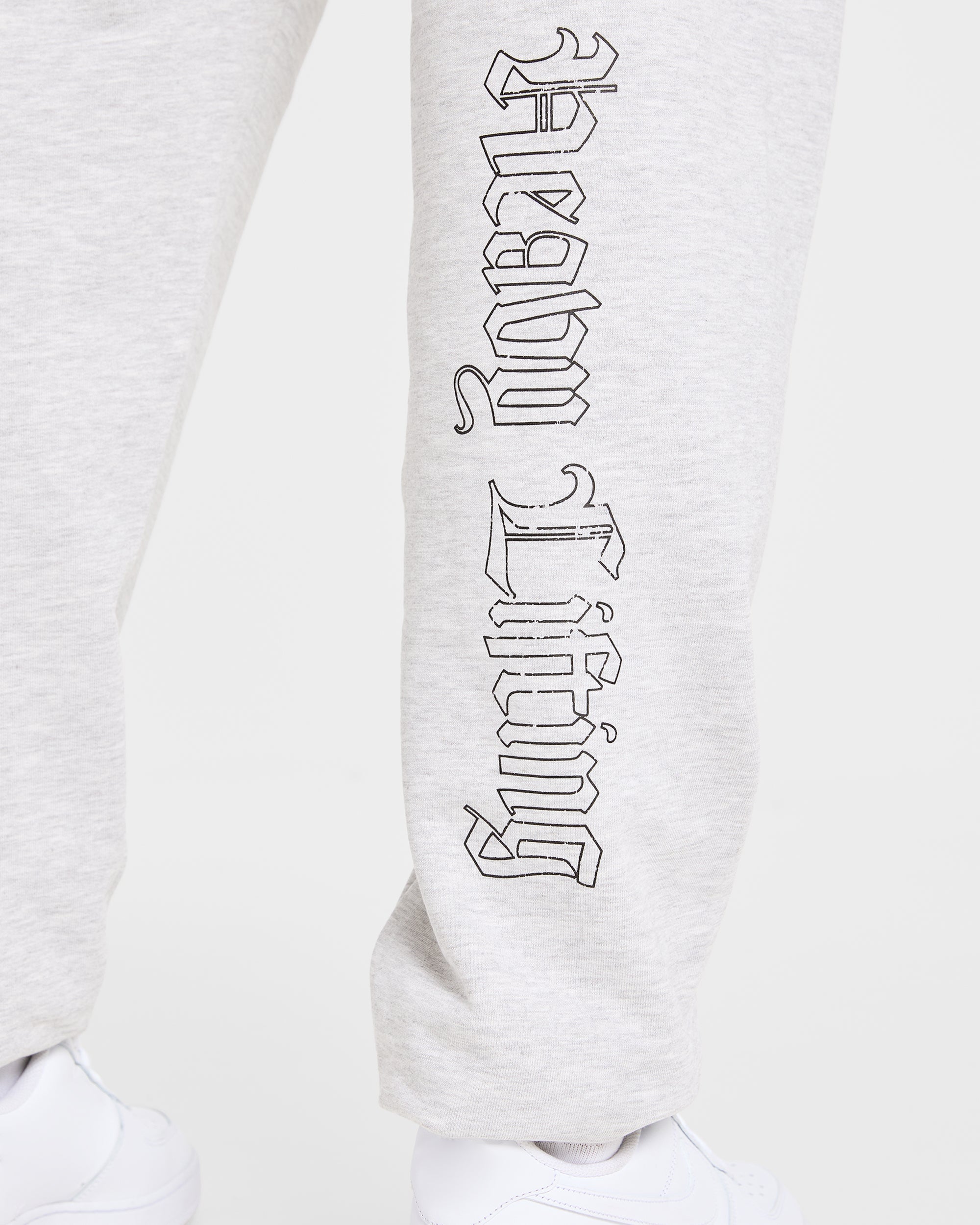Heavy Lifting Gothic Oversized Joggers - Grijs Marl