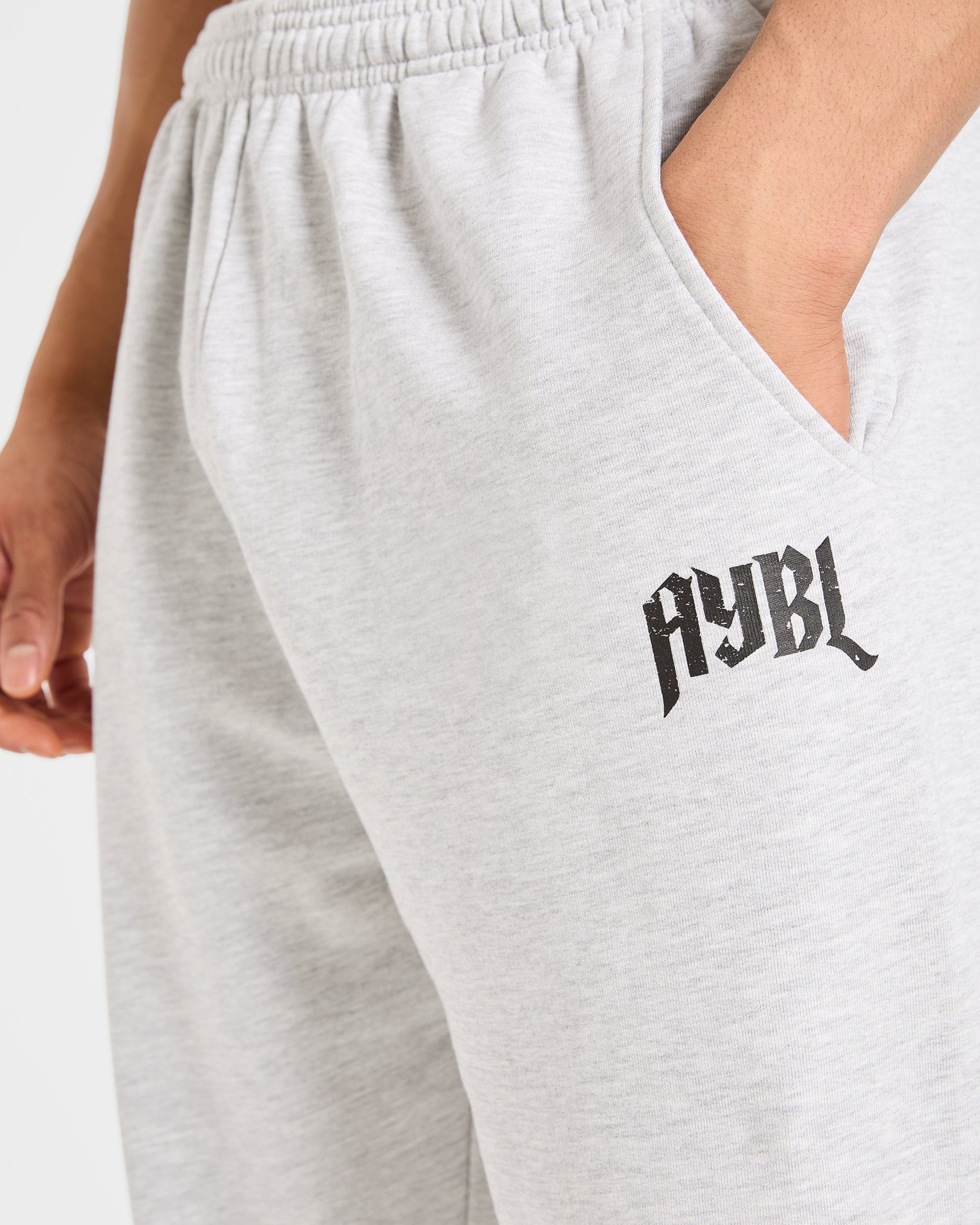 Heavy Lifting Gothic Oversized Joggers - Grijs Marl