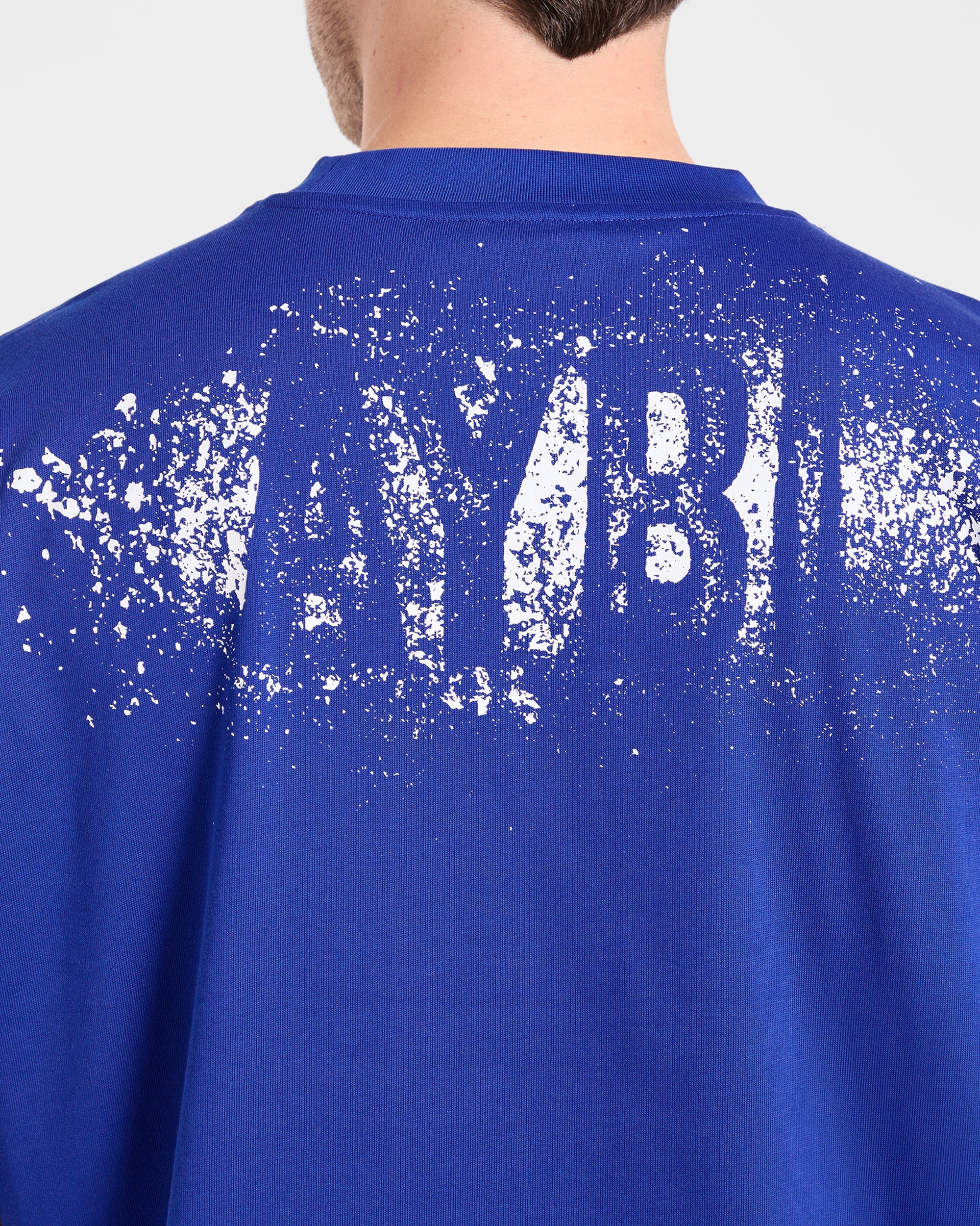 Gym Chalk Oversized T Shirt - Cobalt Blauw