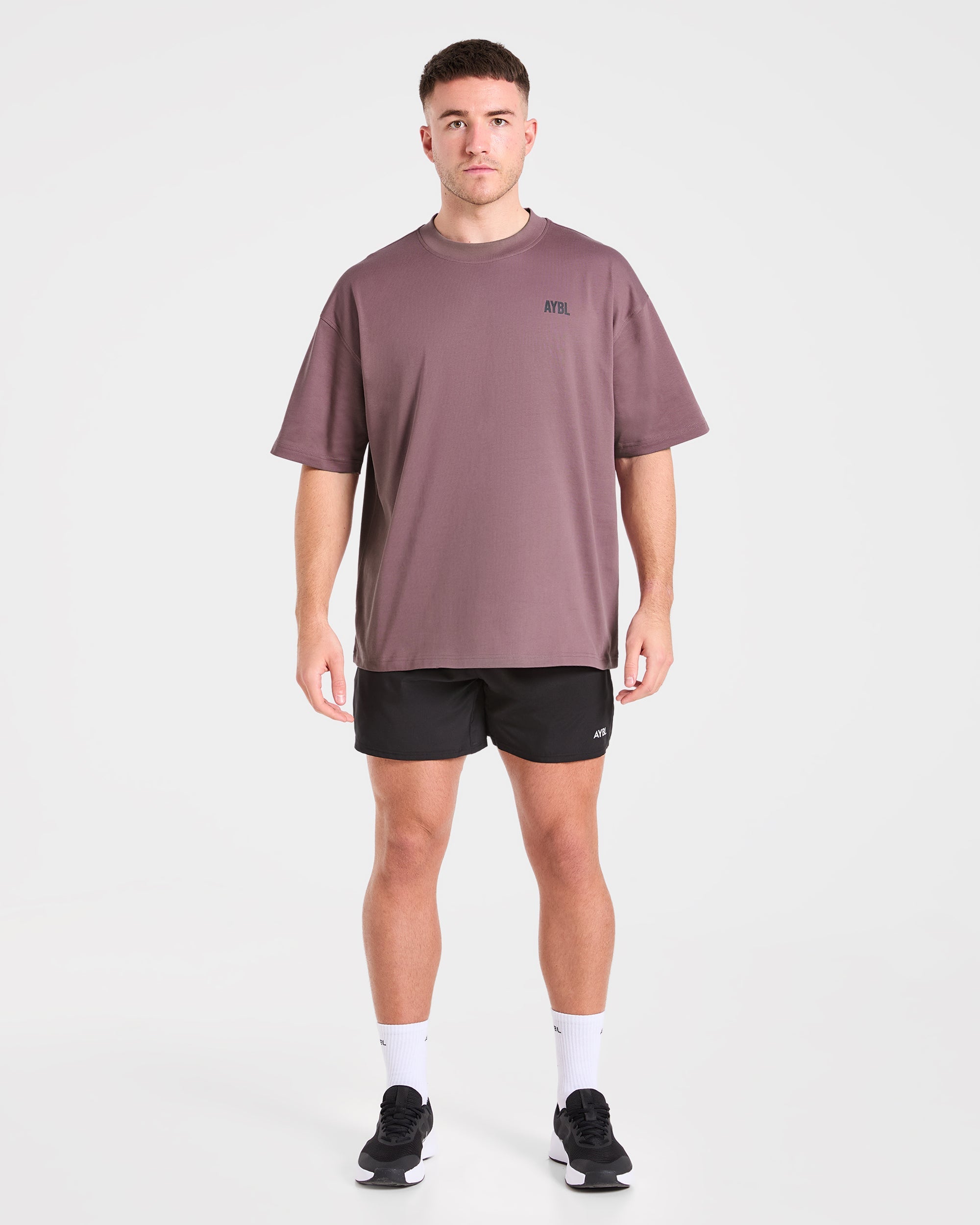AYBL Iron Club Oversized T Shirt - Flint Paars