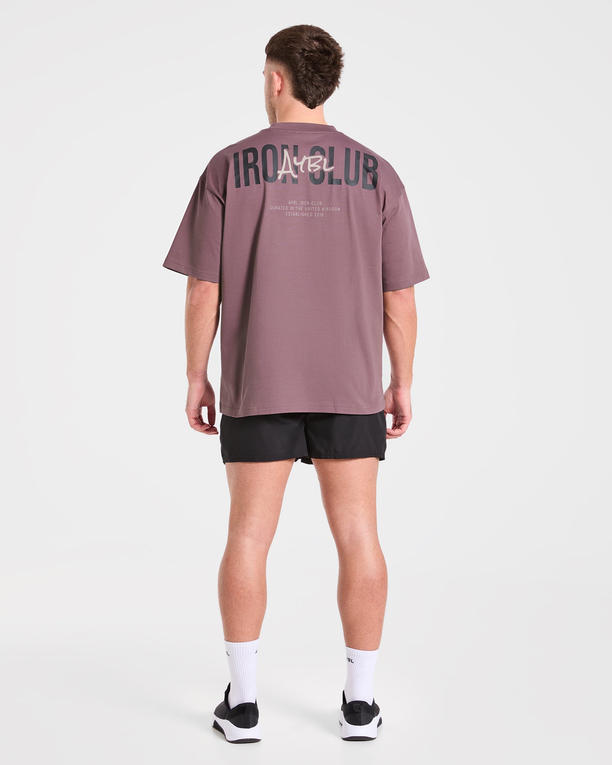AYBL Iron Club Oversized T Shirt - Flint Paars