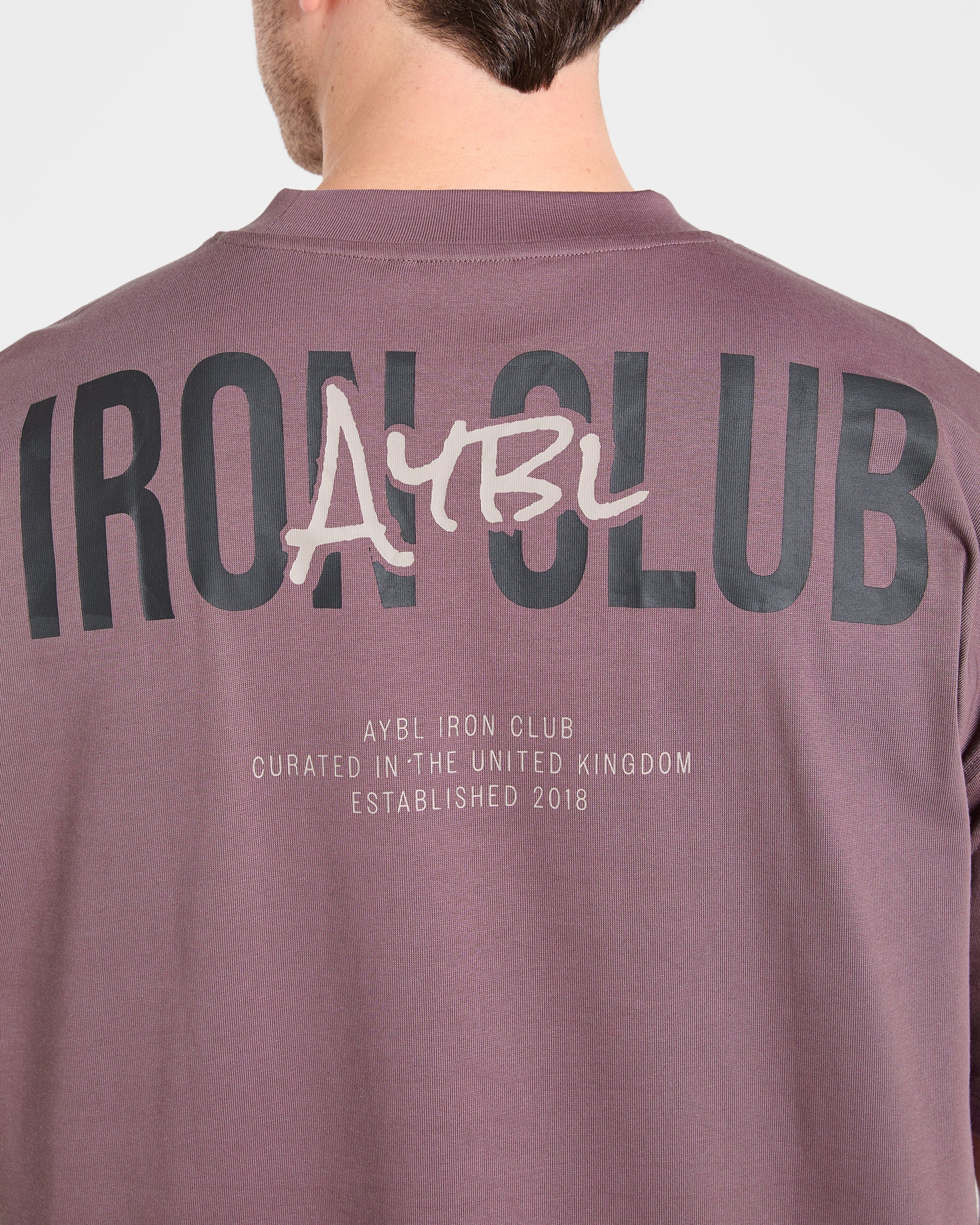 AYBL Iron Club Oversized T Shirt - Flint Paars