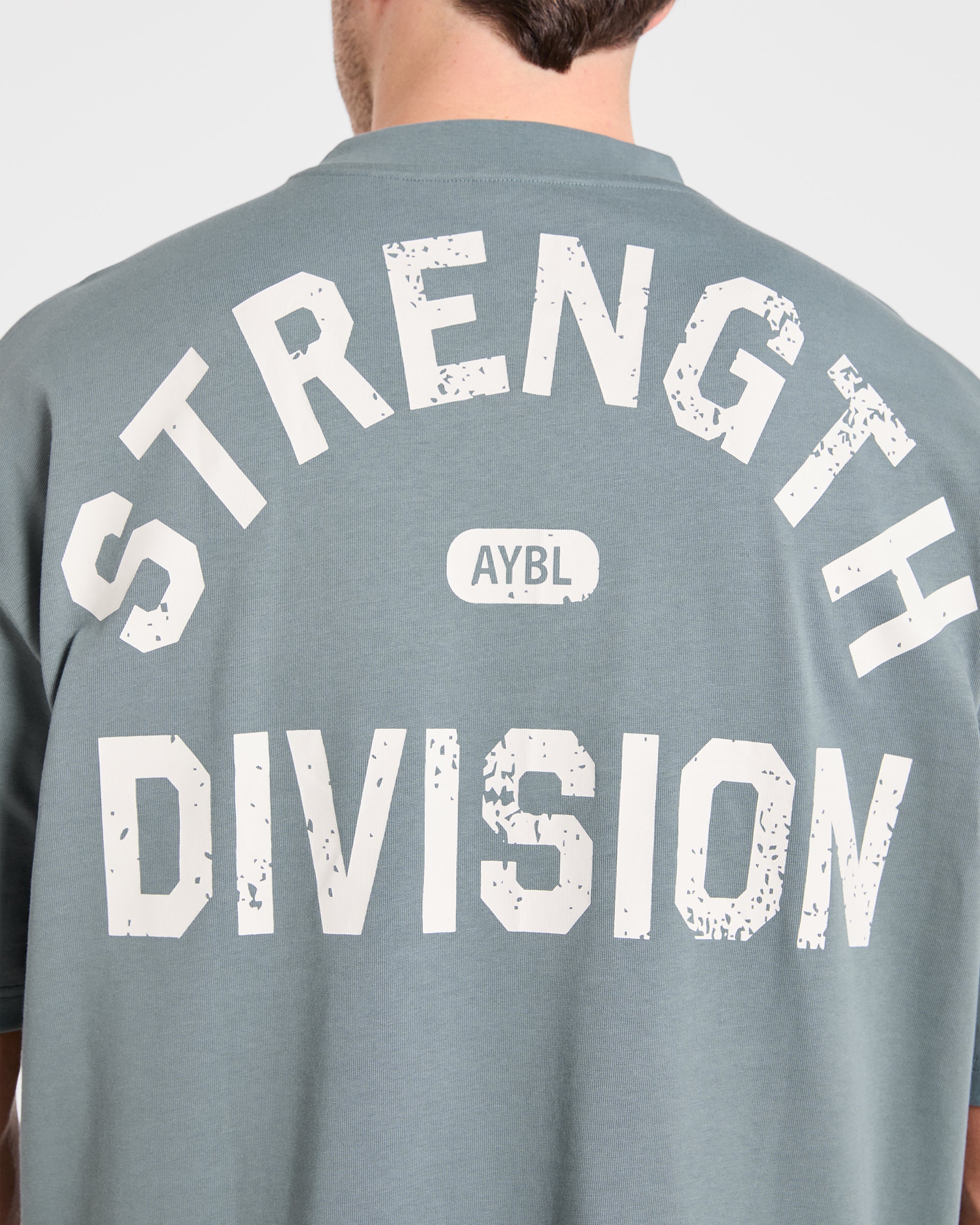 Strength Division Oversized T Shirt - Slate Sage