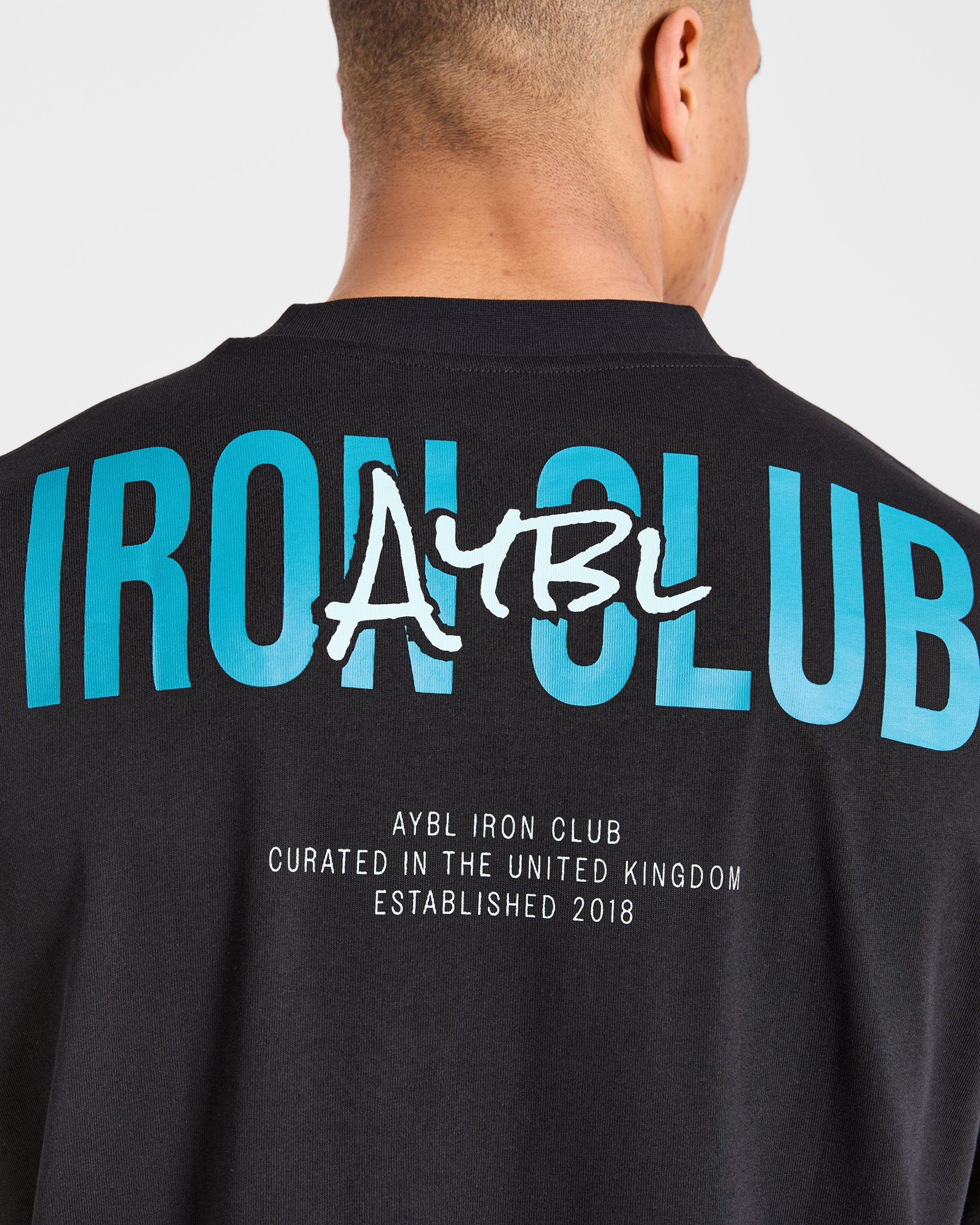 AYBL Iron Club Oversized T Shirt - Zwart