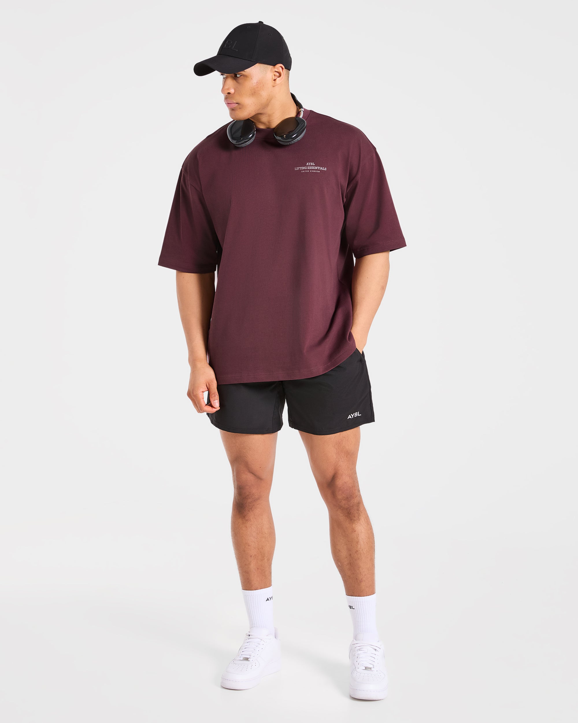 Apex Lifting Essentials Oversized T Shirt - Plum