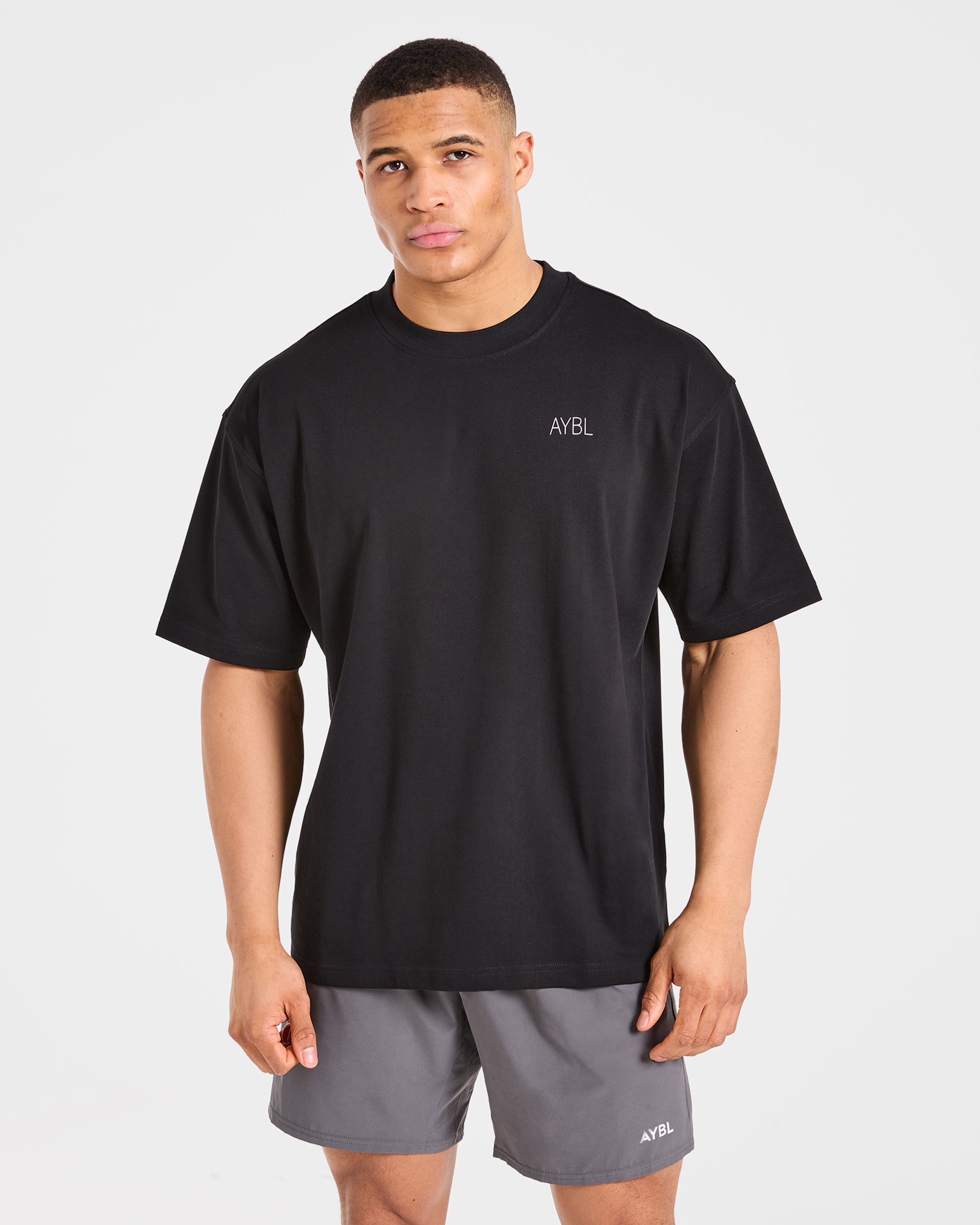 Training Dept. Illustration Oversized T Shirt - Zwart