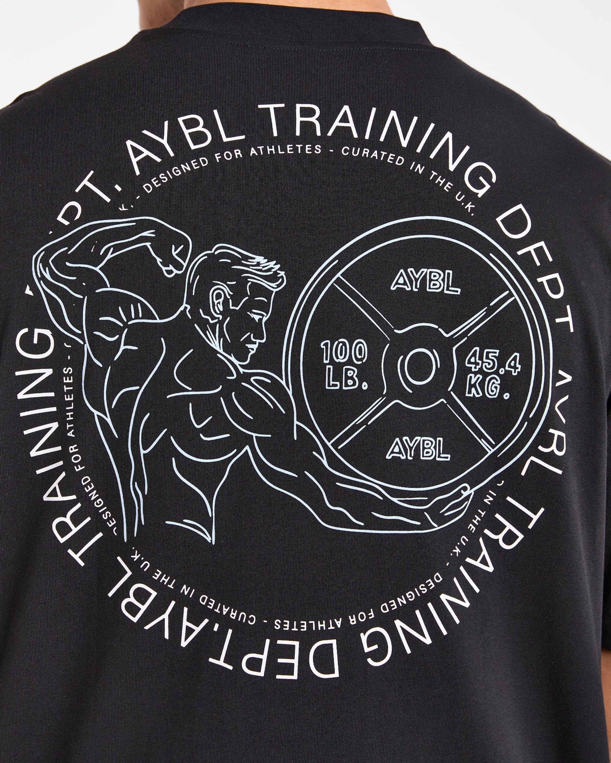 Training Dept. Illustration Oversized T Shirt - Zwart