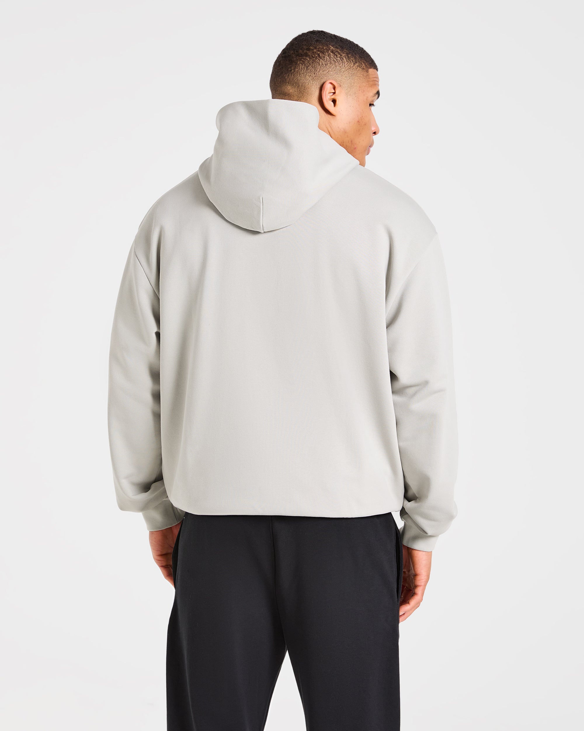Strength Division Oversized Hoodie - Iced Grijs