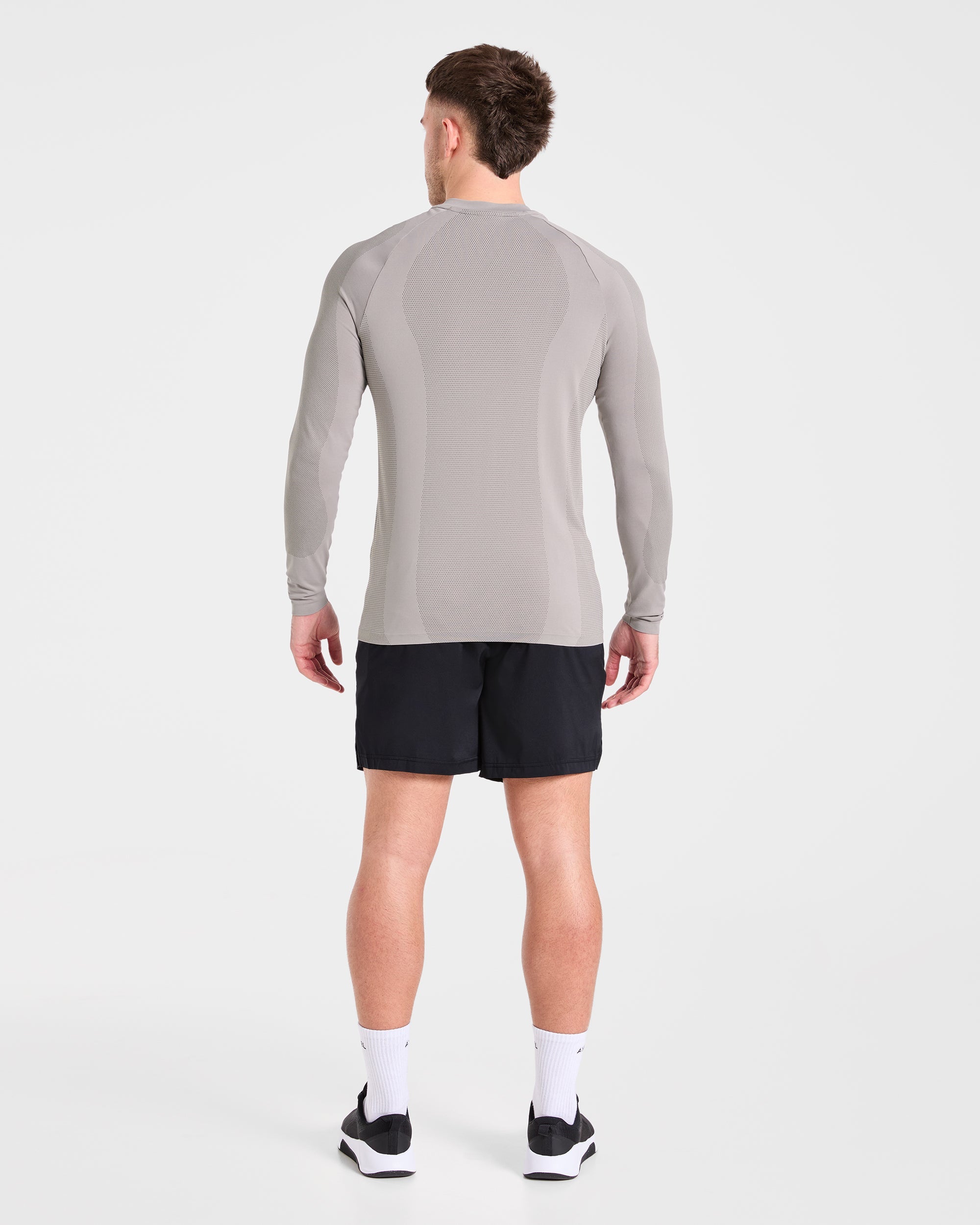 Attain Seamless Long Sleeve T Shirt - Woodland Fog