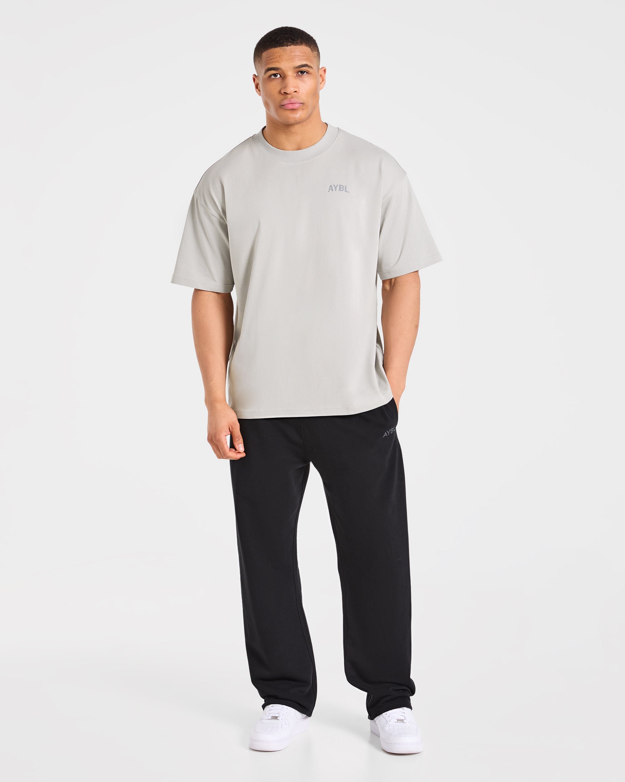 Strength Division Oversized T Shirt - Iced Grijs