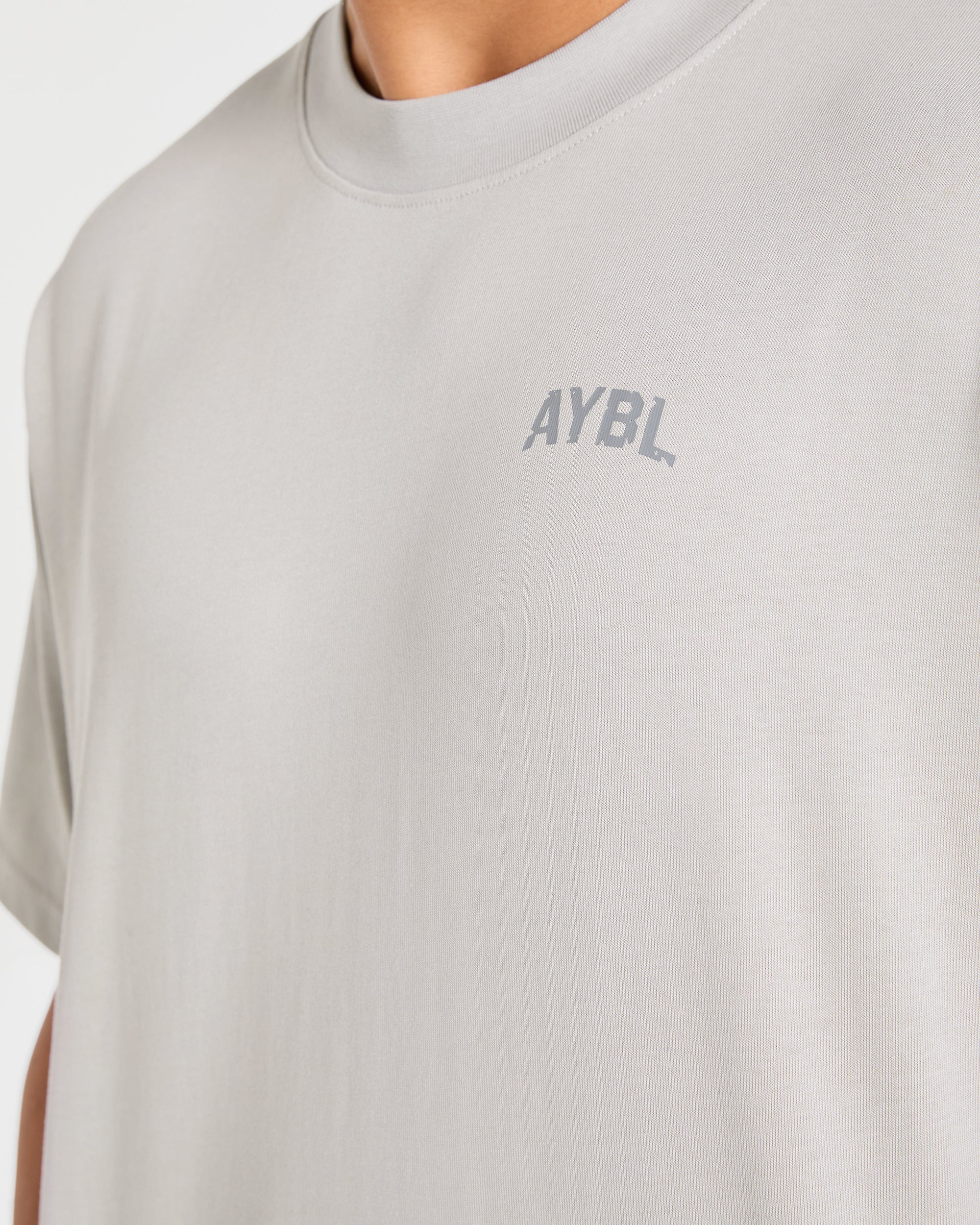 Strength Division Oversized T Shirt - Iced Grijs