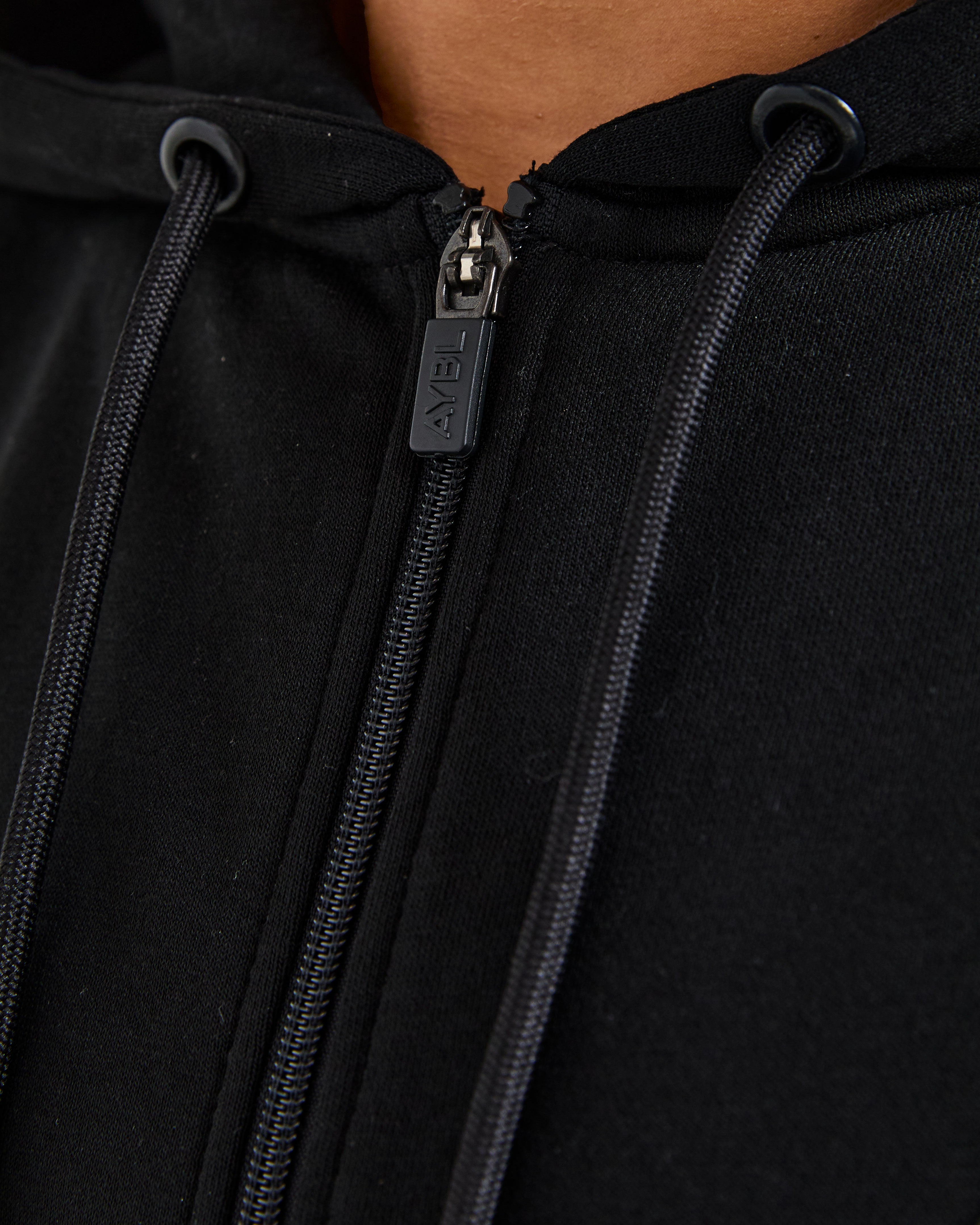 Lifestyle Oversized Zip Up Hoodie - Zwart