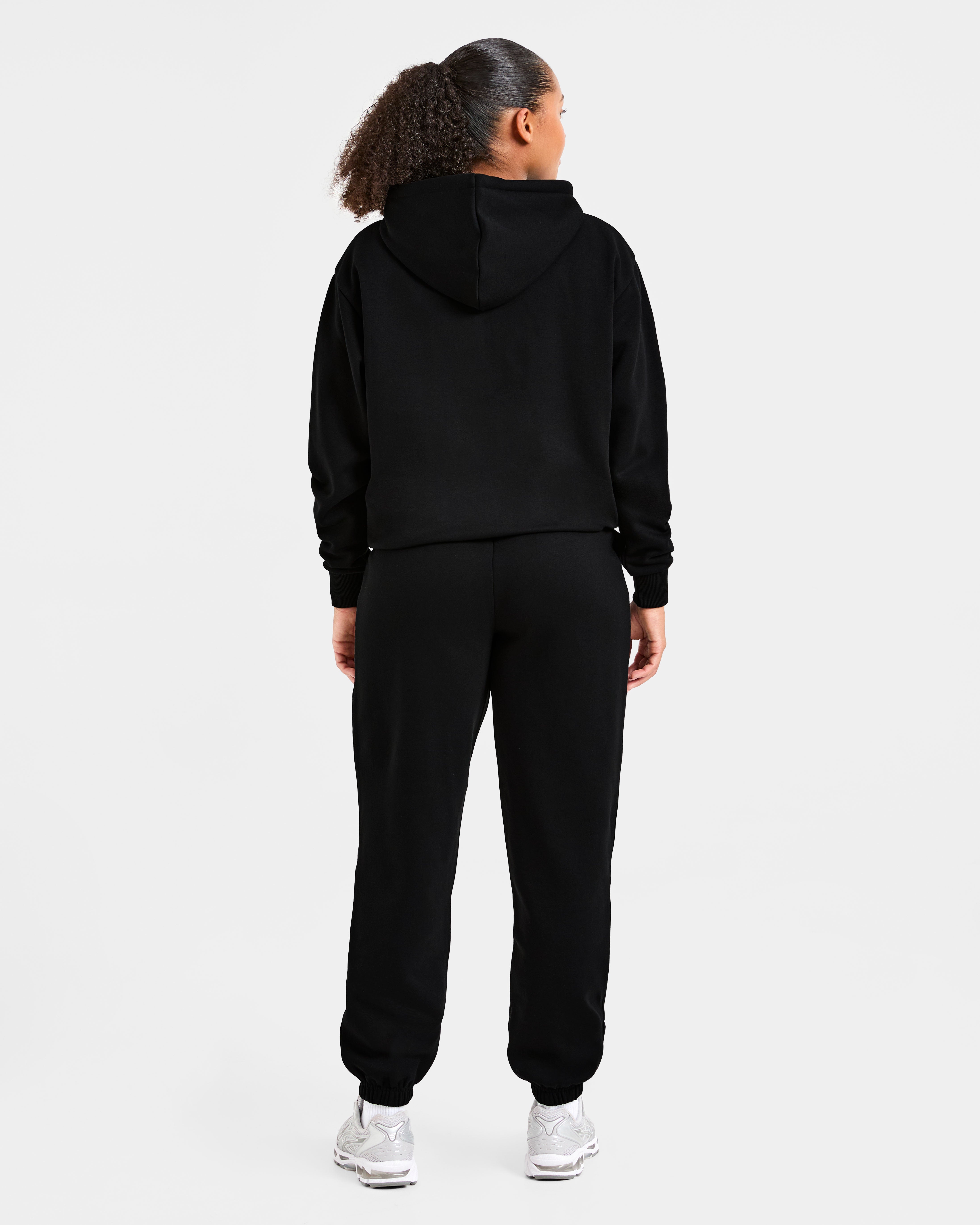 Lifestyle Oversized Zip Up Hoodie - Zwart