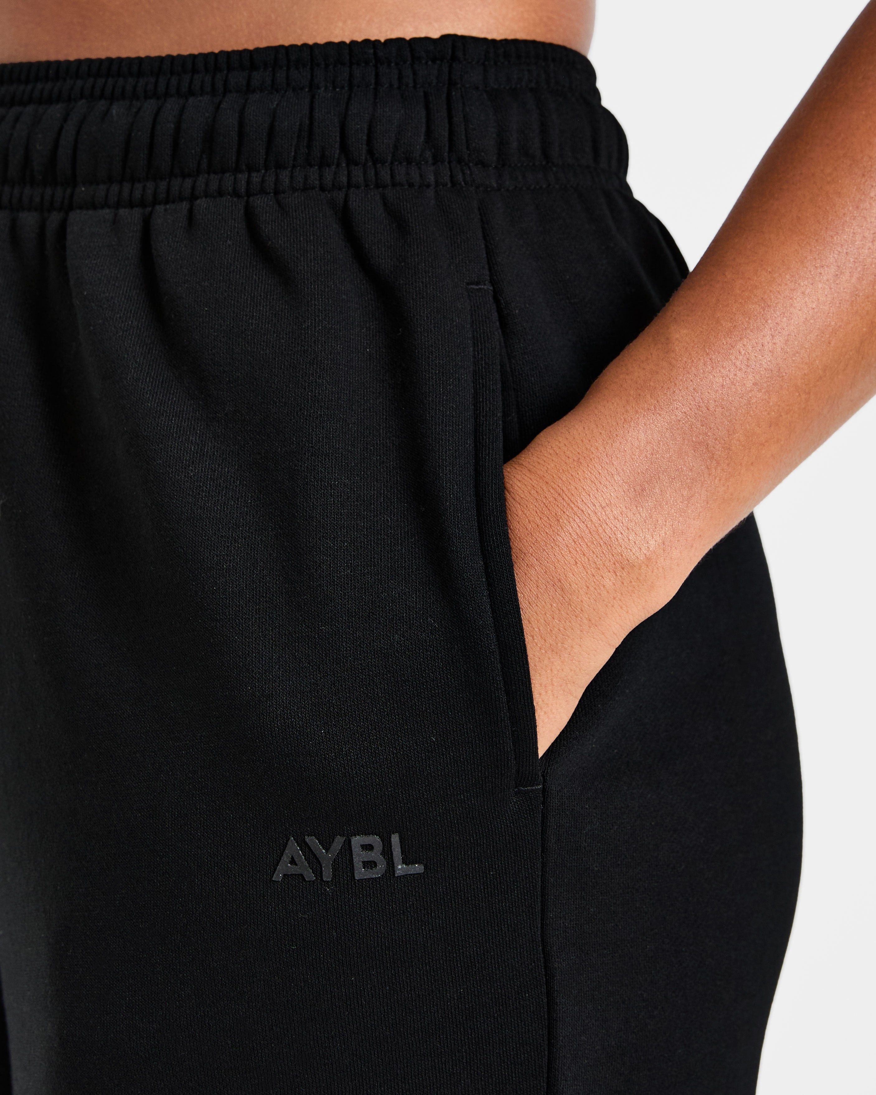 Lifestyle Oversized Straight Leg Joggers - Zwart
