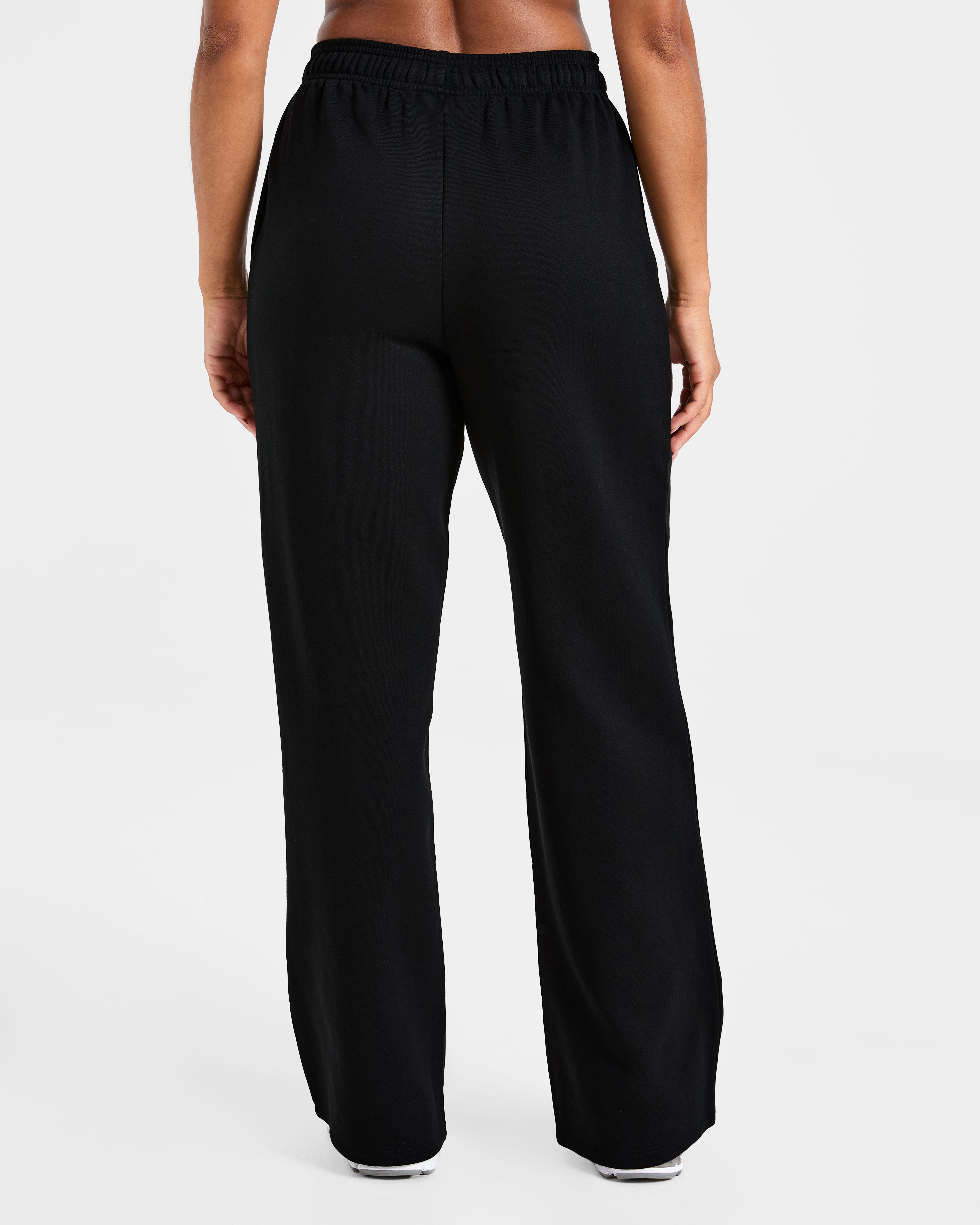 Lifestyle Oversized Straight Leg Joggers - Zwart