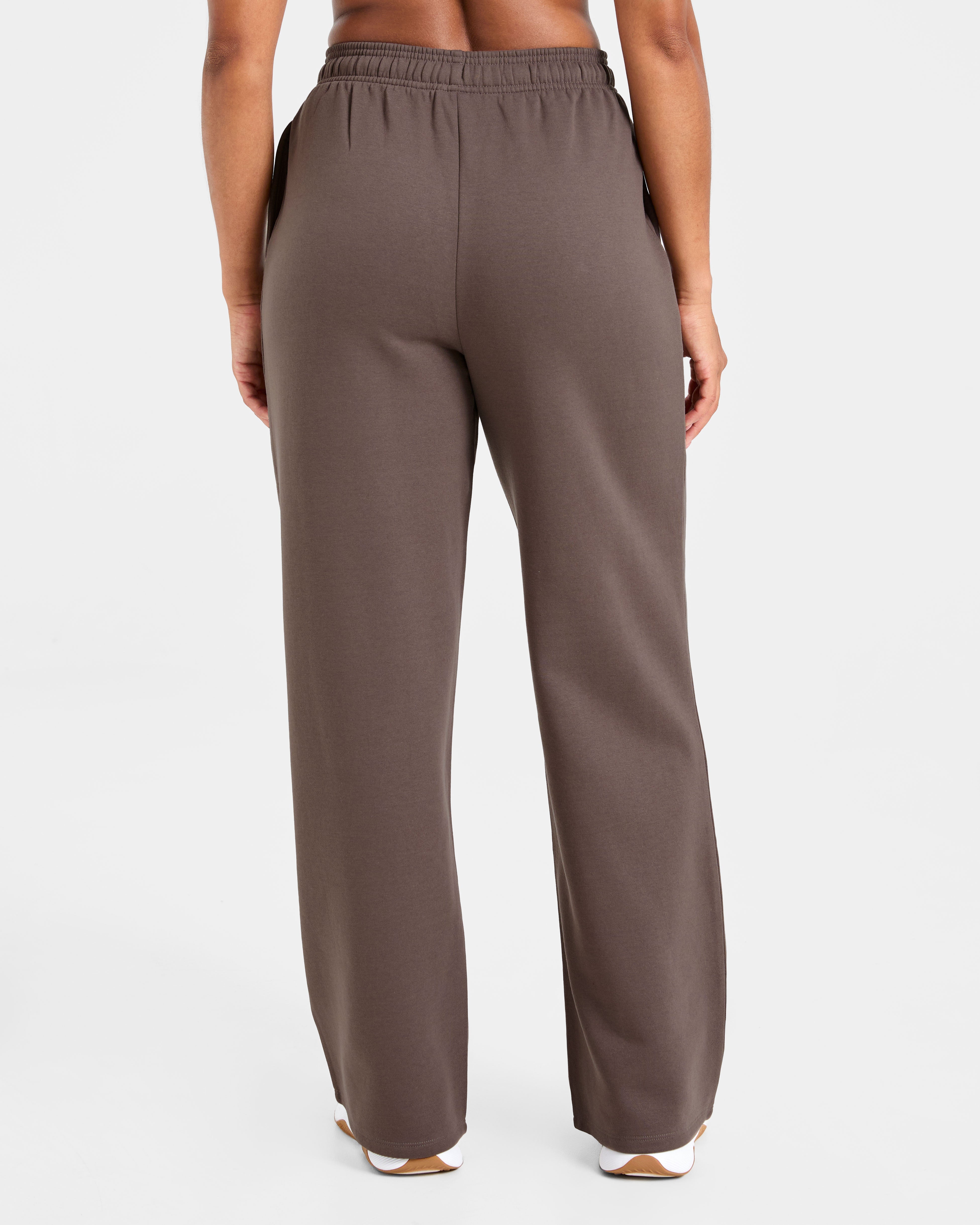 Lifestyle Oversized Straight Leg Joggers - Umber Bruin