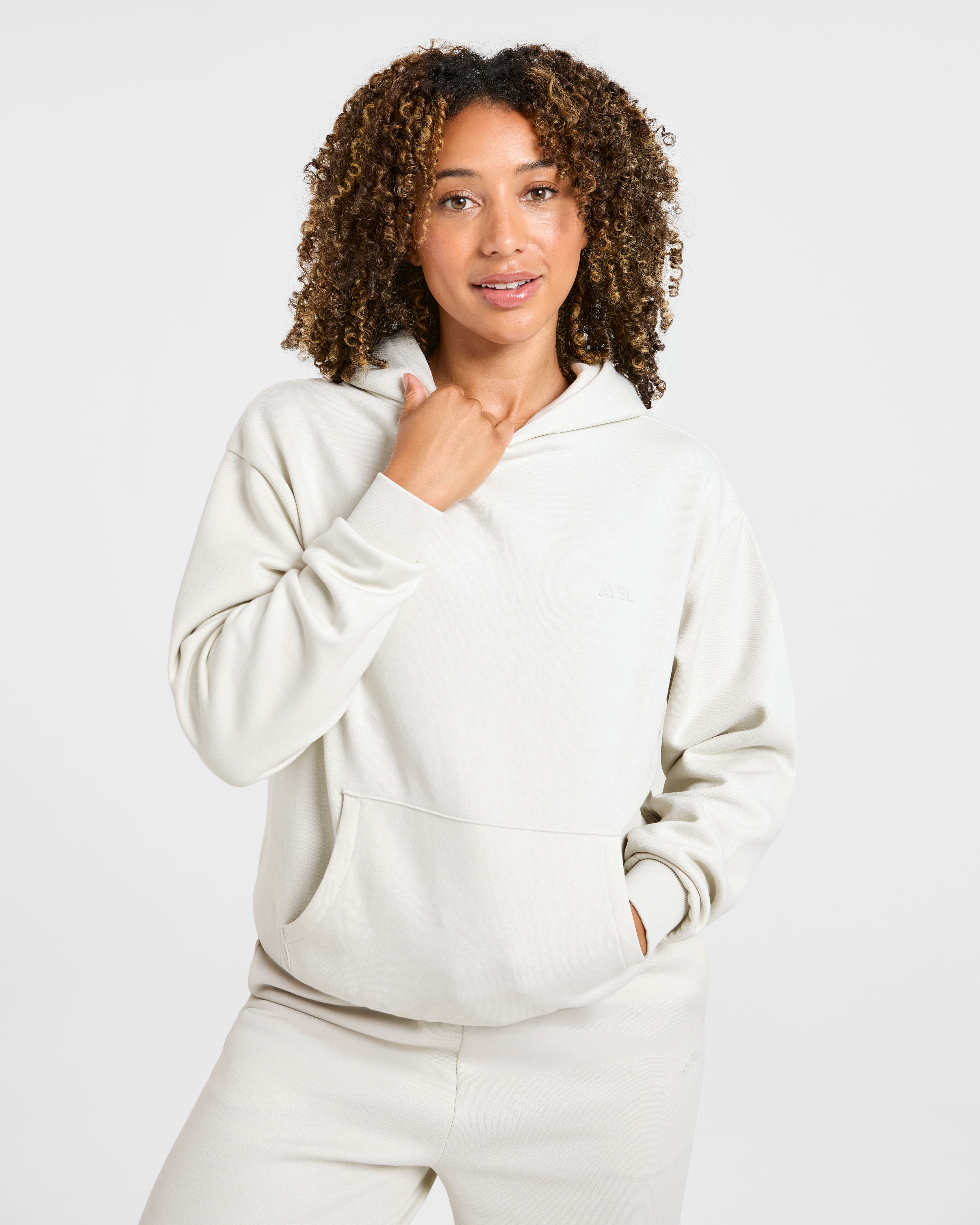 Lifestyle Oversized Hoodie - Off Wit