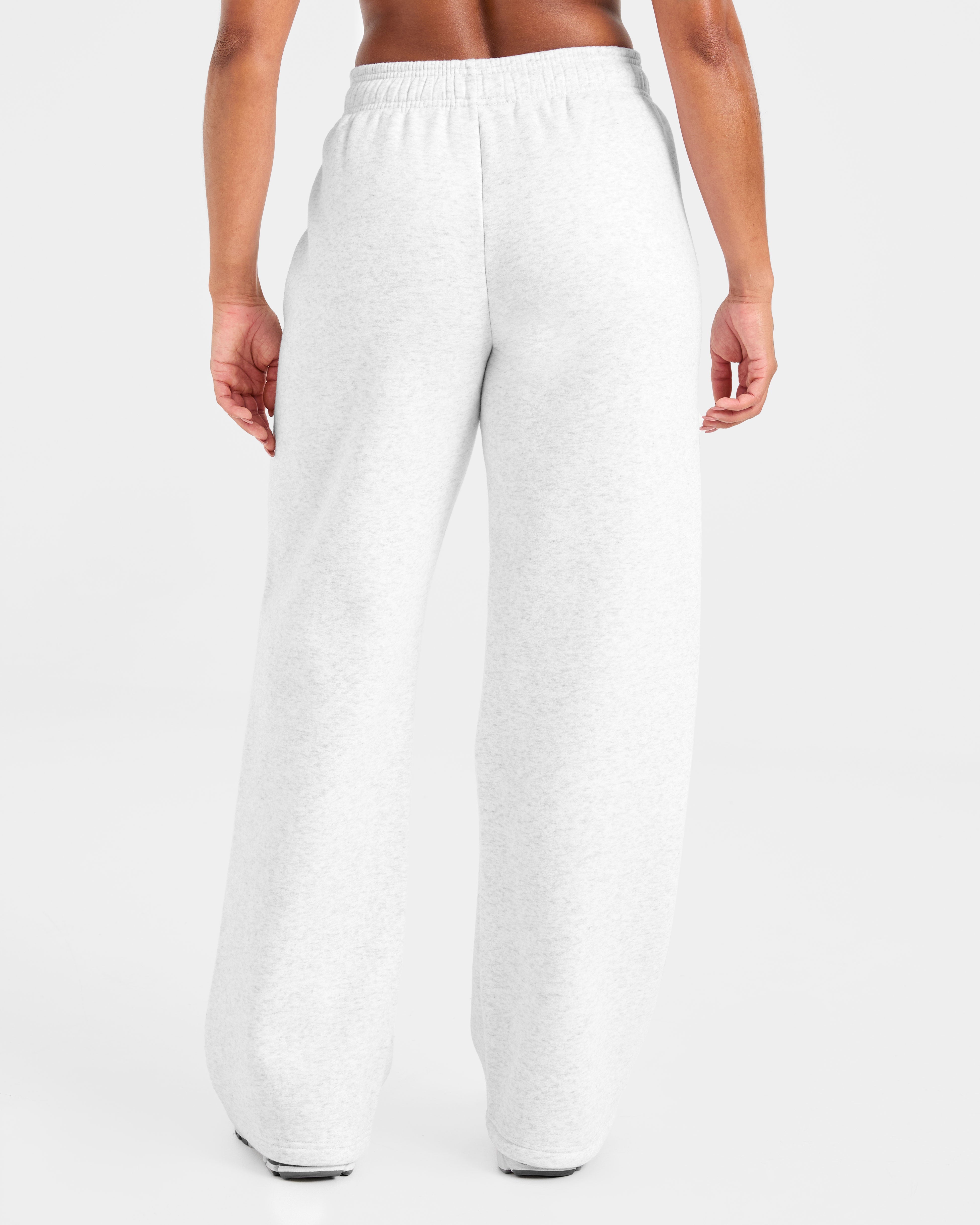 Classic Plush Oversized Straight Leg Joggers - Heather Grijs