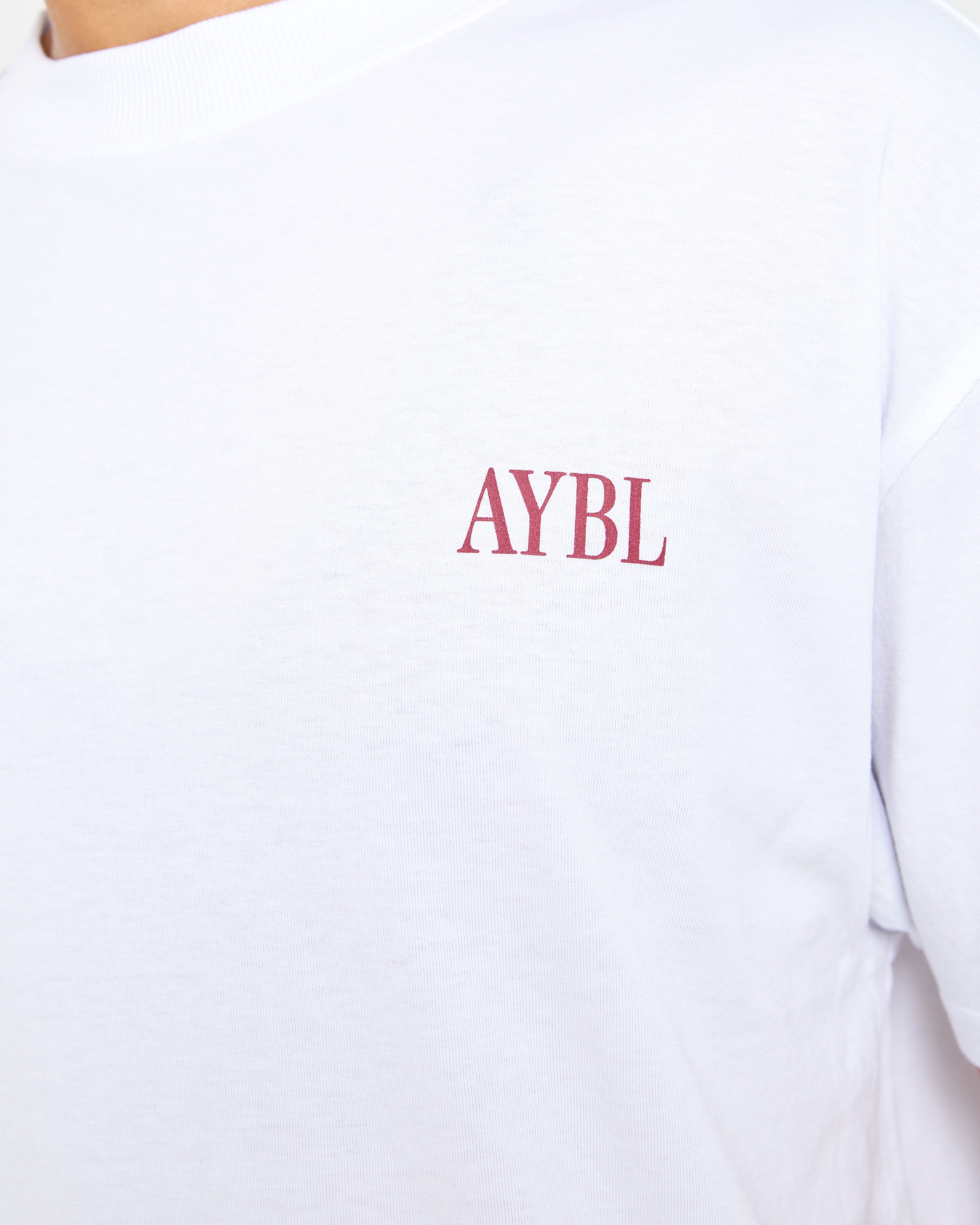 AYBL Strength Studio Oversized T Shirt - Wit