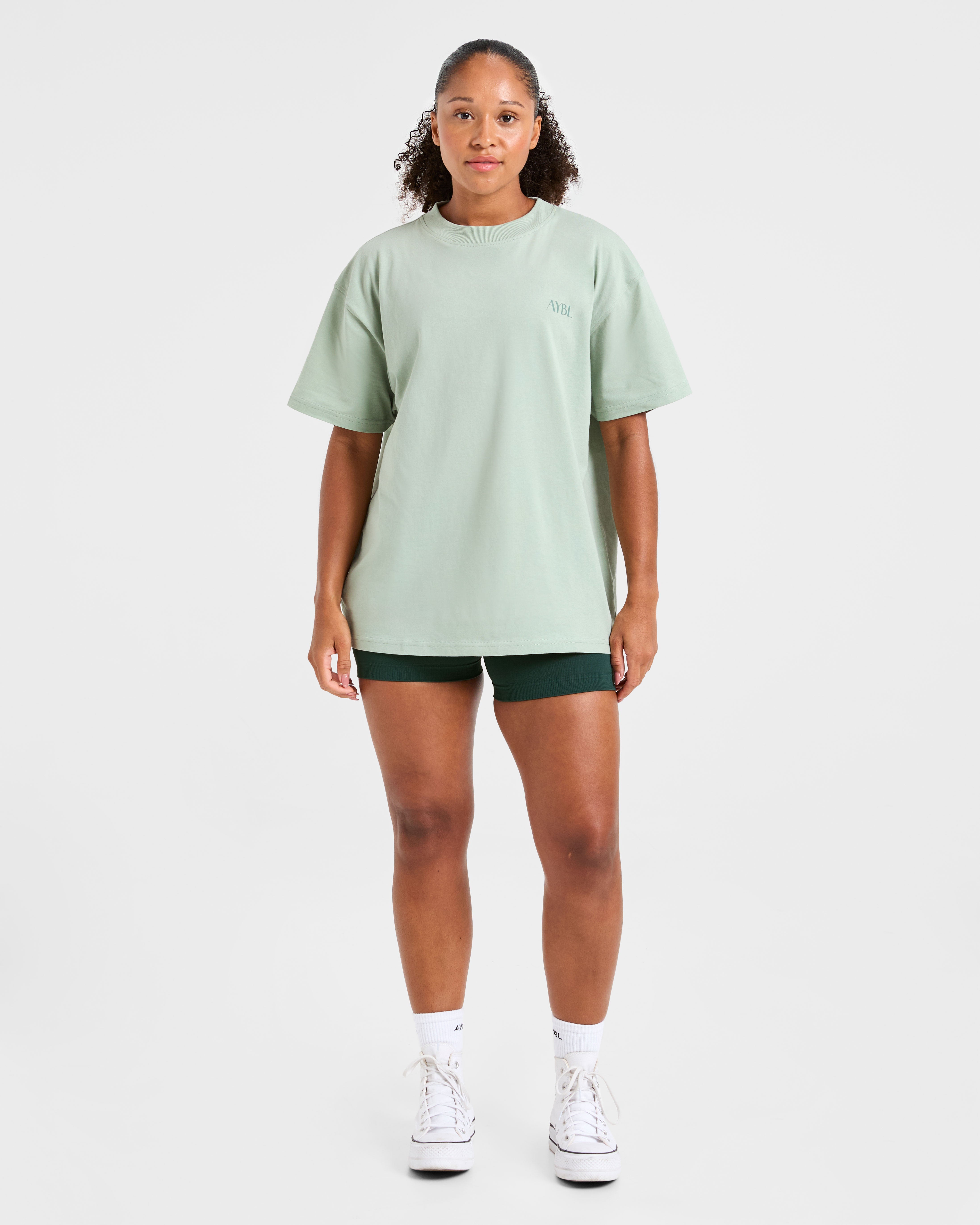 AYBL Wellness Oversized T Shirt - Groen