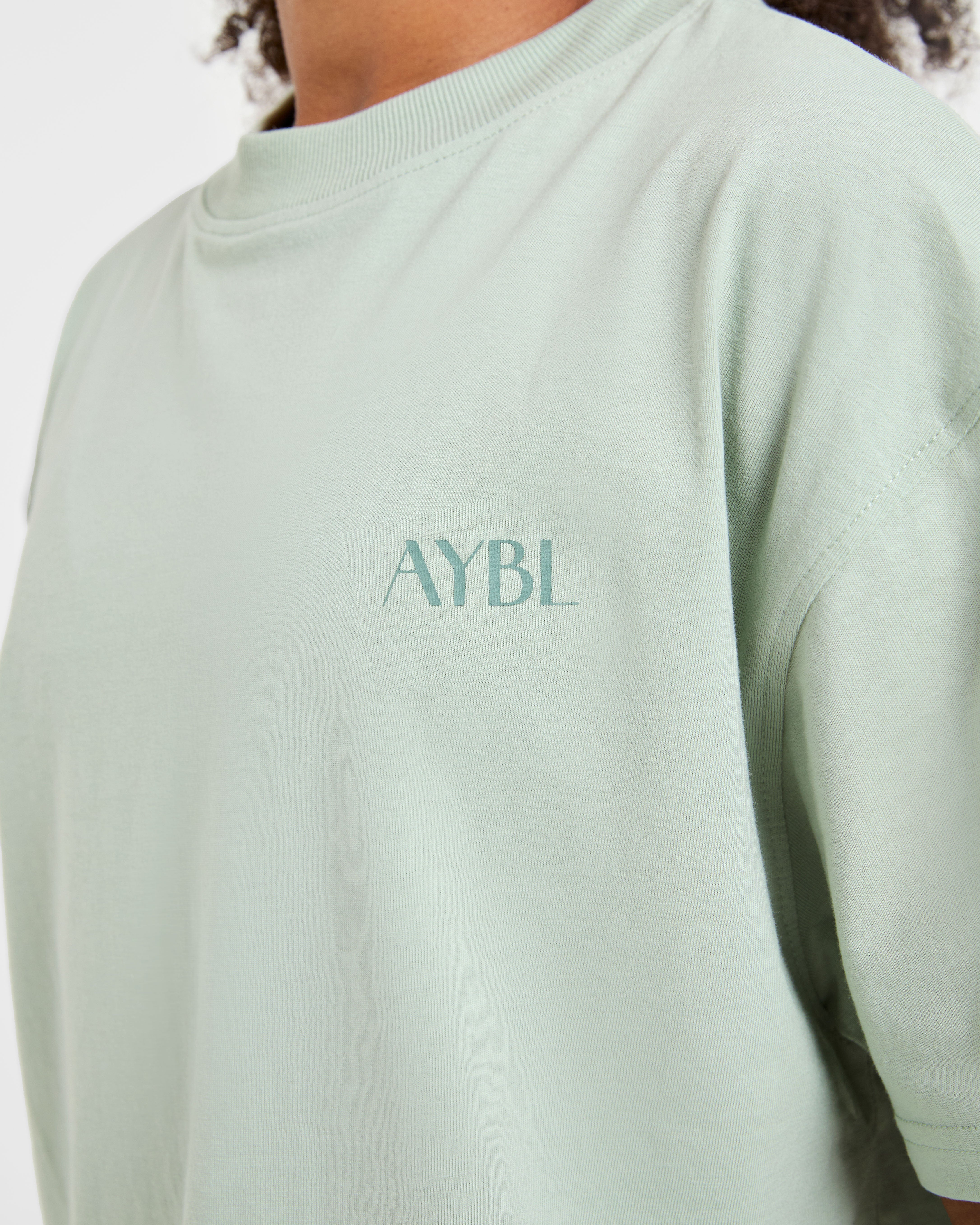 AYBL Wellness Oversized T Shirt - Groen