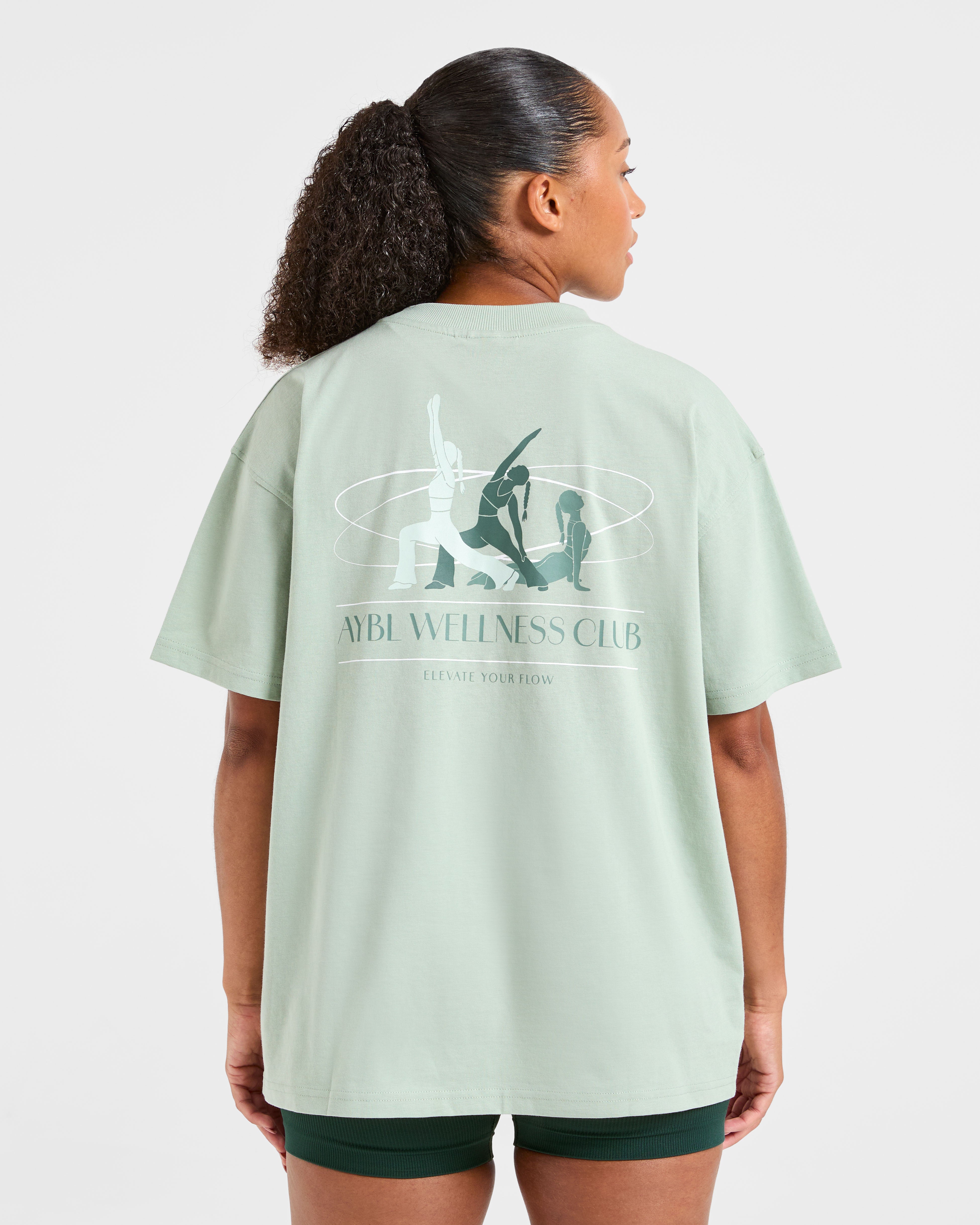 AYBL Wellness Oversized T Shirt - Groen