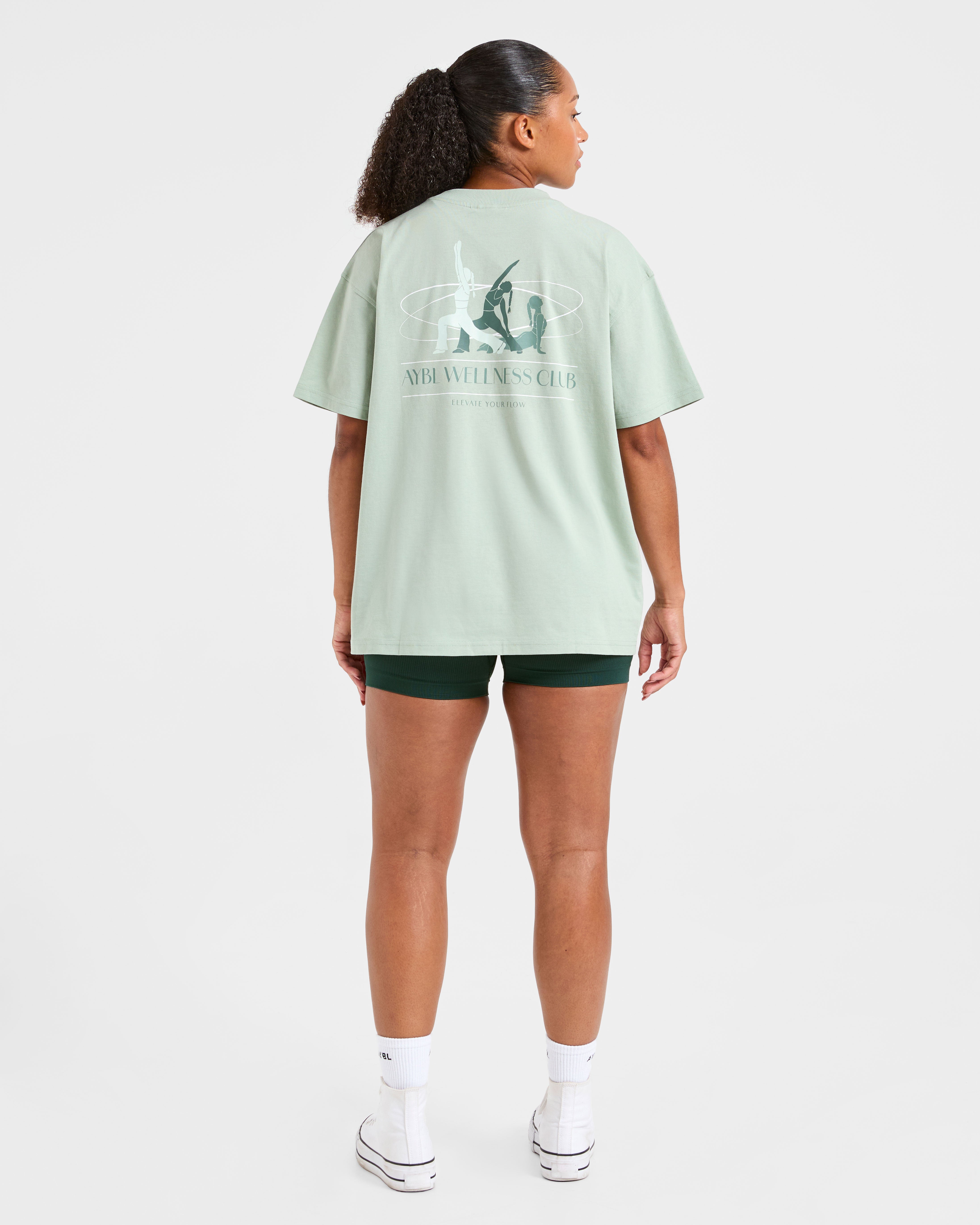 AYBL Wellness Oversized T Shirt - Groen