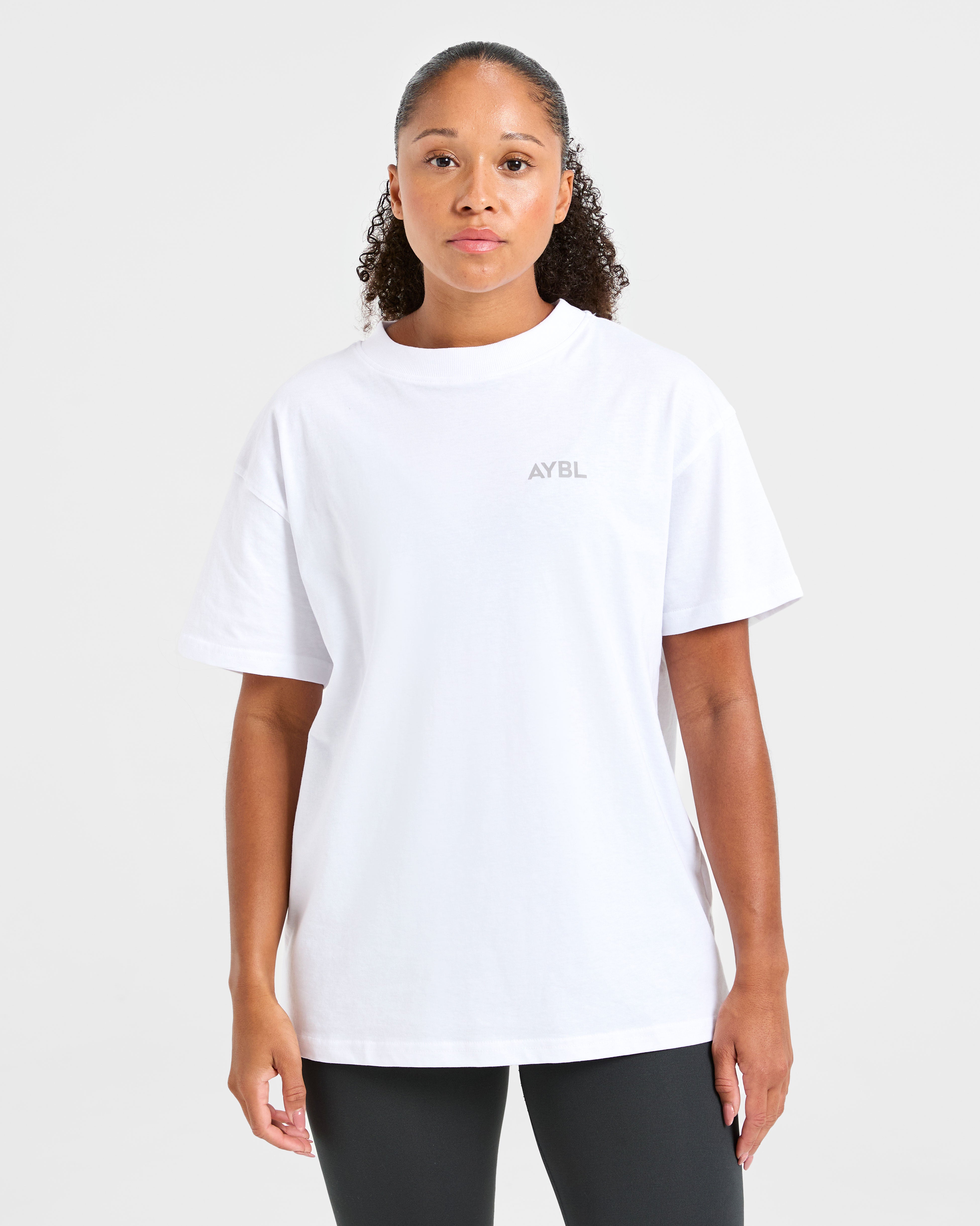 Lift Graphic Oversized T Shirt - Wit