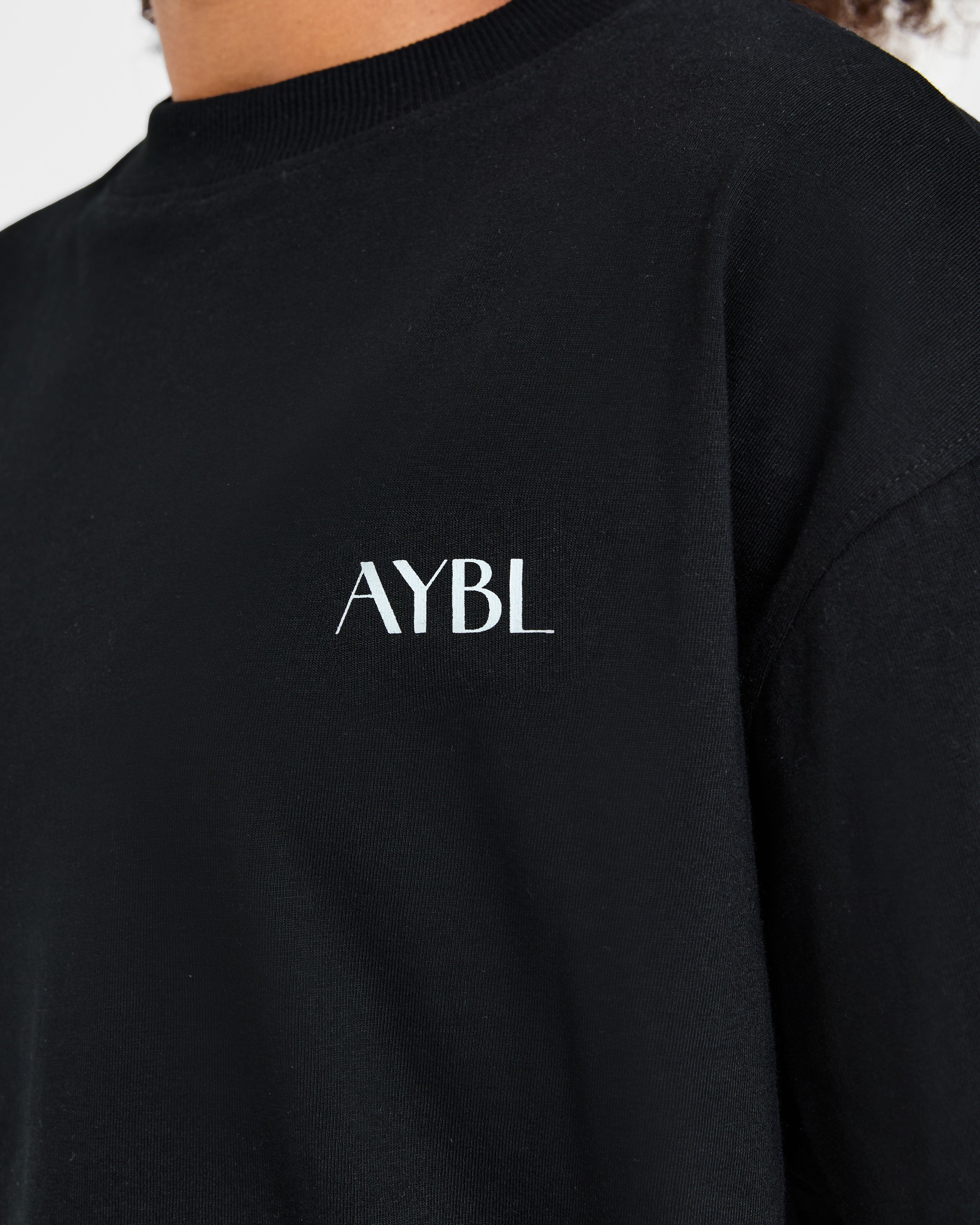 AYBL Wellness Oversized T Shirt - Zwart