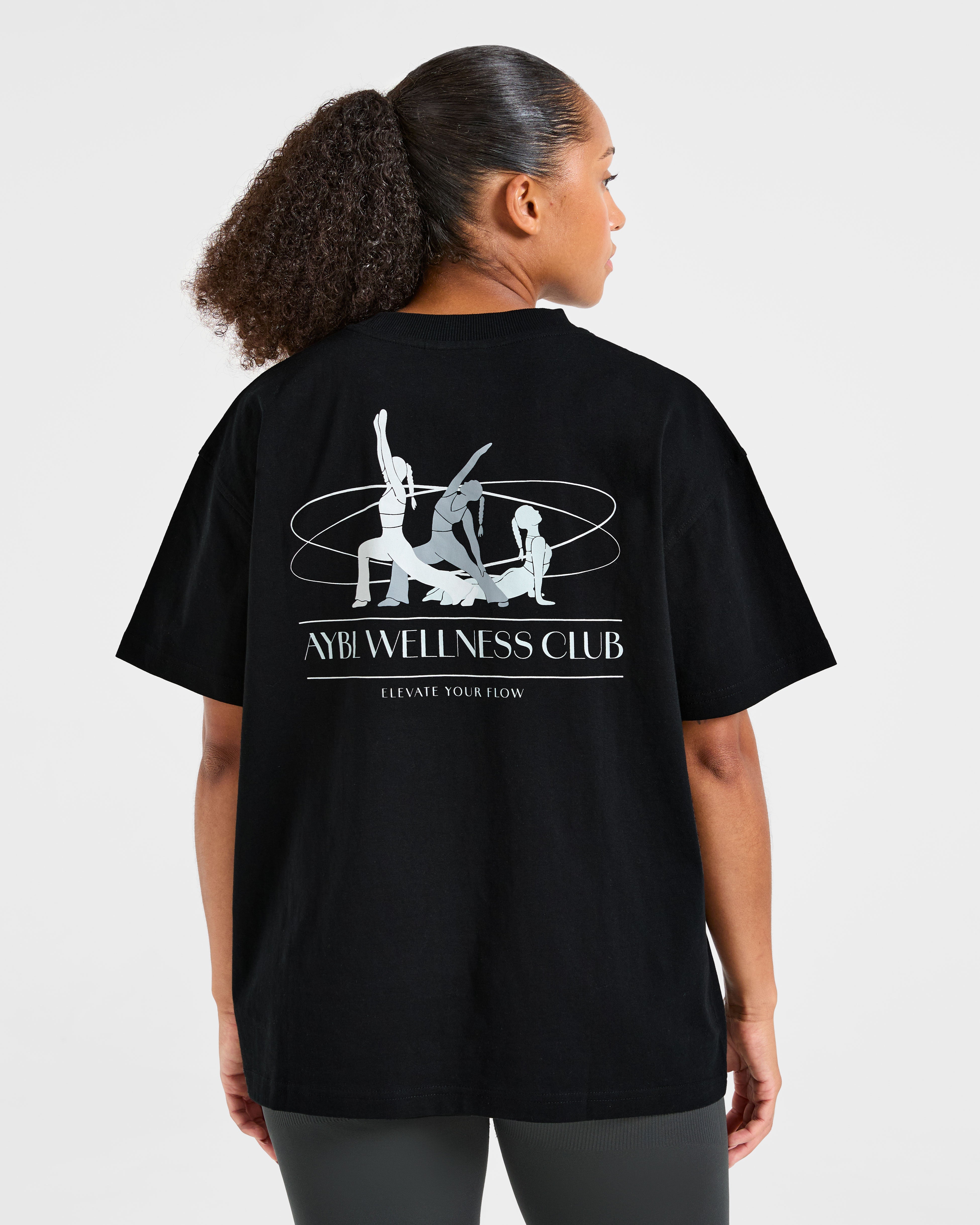 AYBL Wellness Oversized T Shirt - Zwart