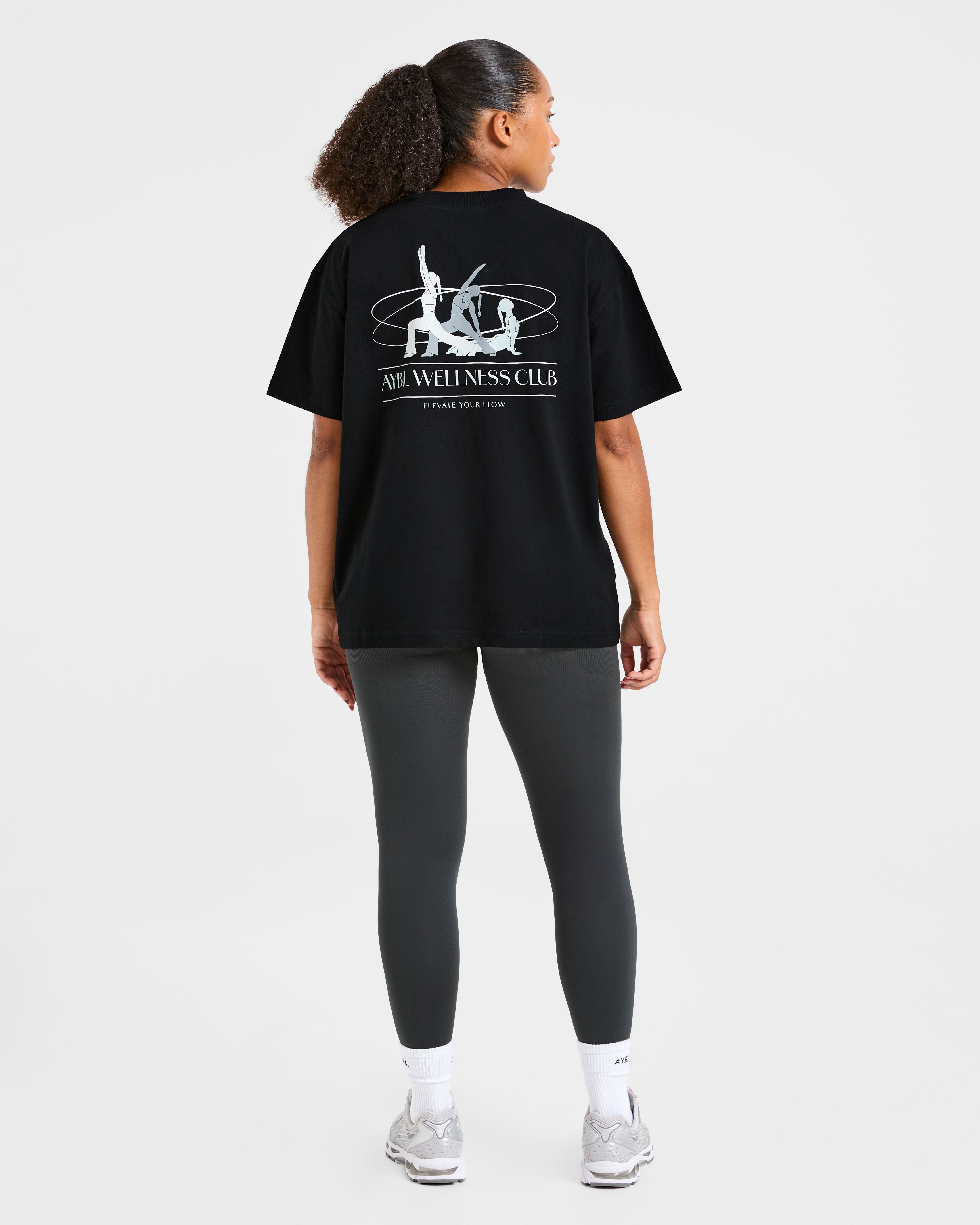 AYBL Wellness Oversized T Shirt - Zwart