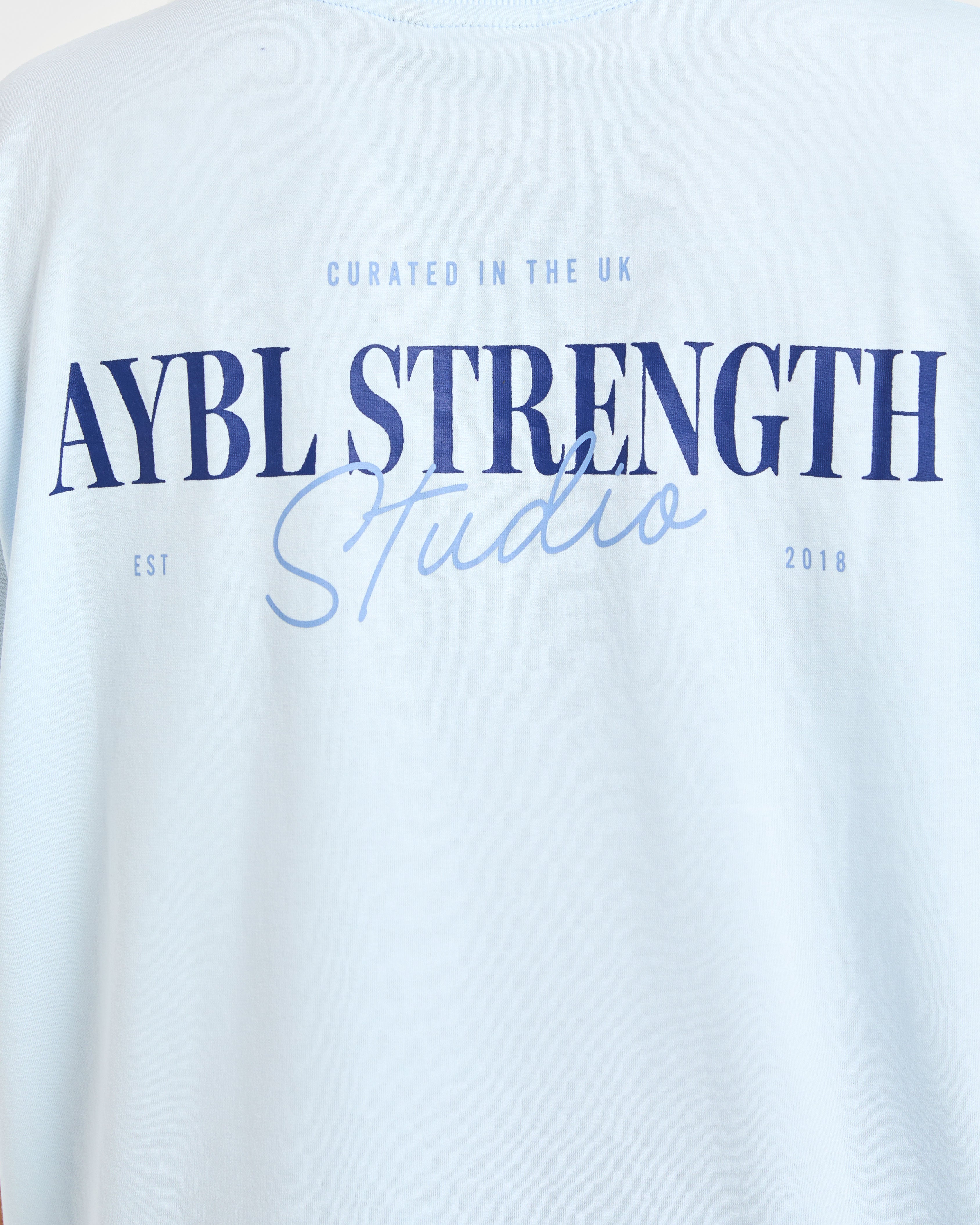 AYBL Strength Studio Oversized T Shirt - Blauw