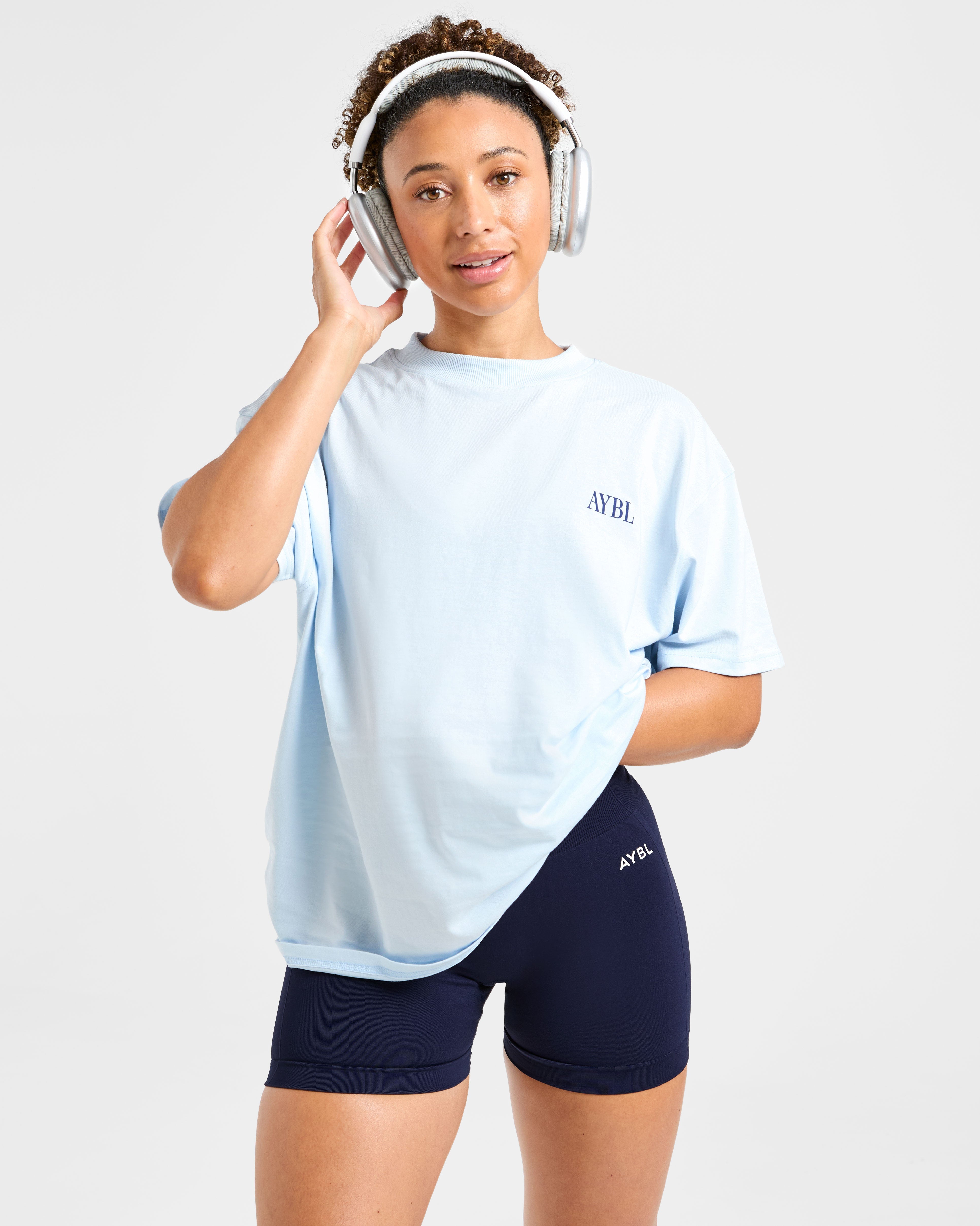 AYBL Strength Studio Oversized T Shirt - Blauw