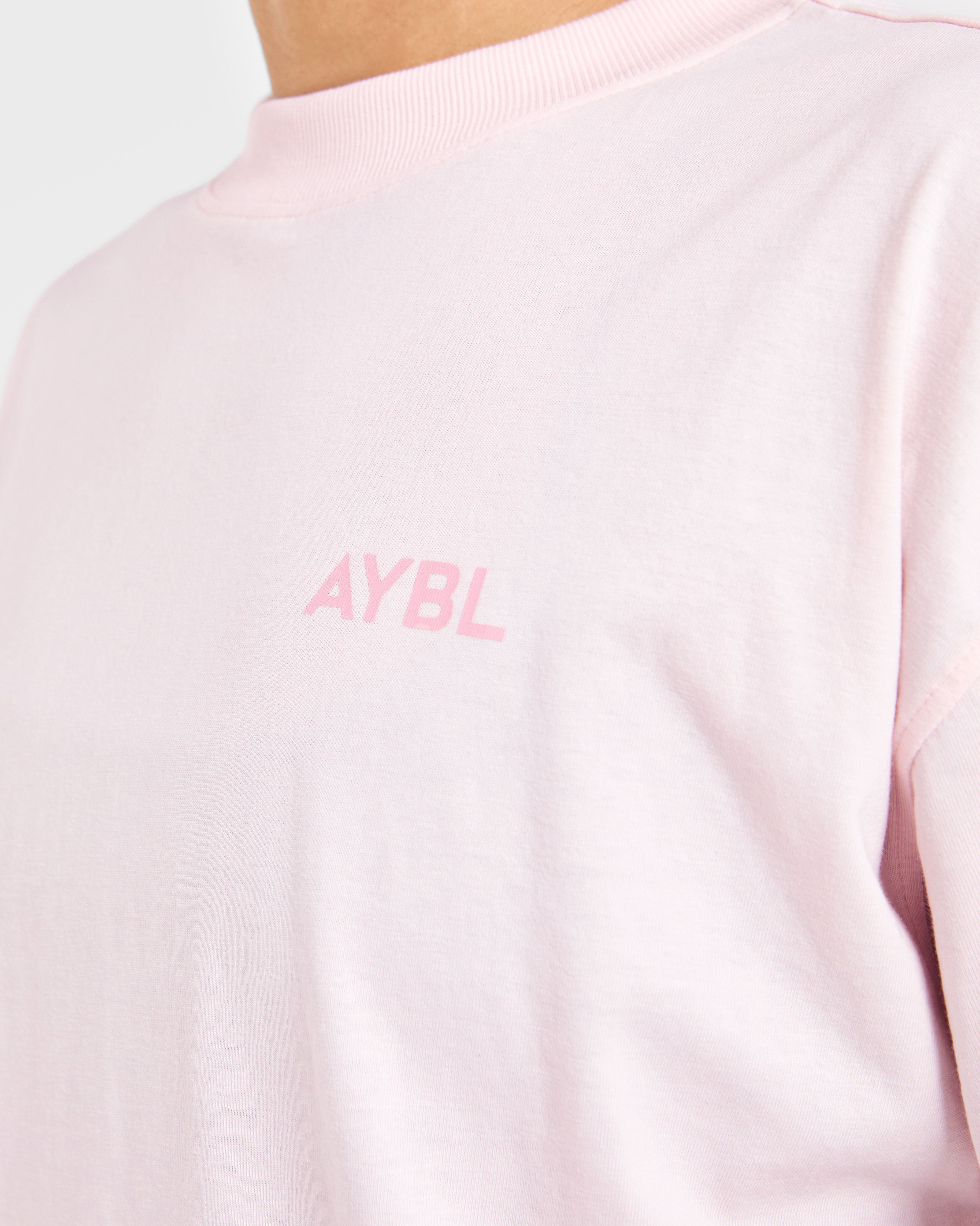 Lift Graphic Oversized T Shirt - Baby Roze