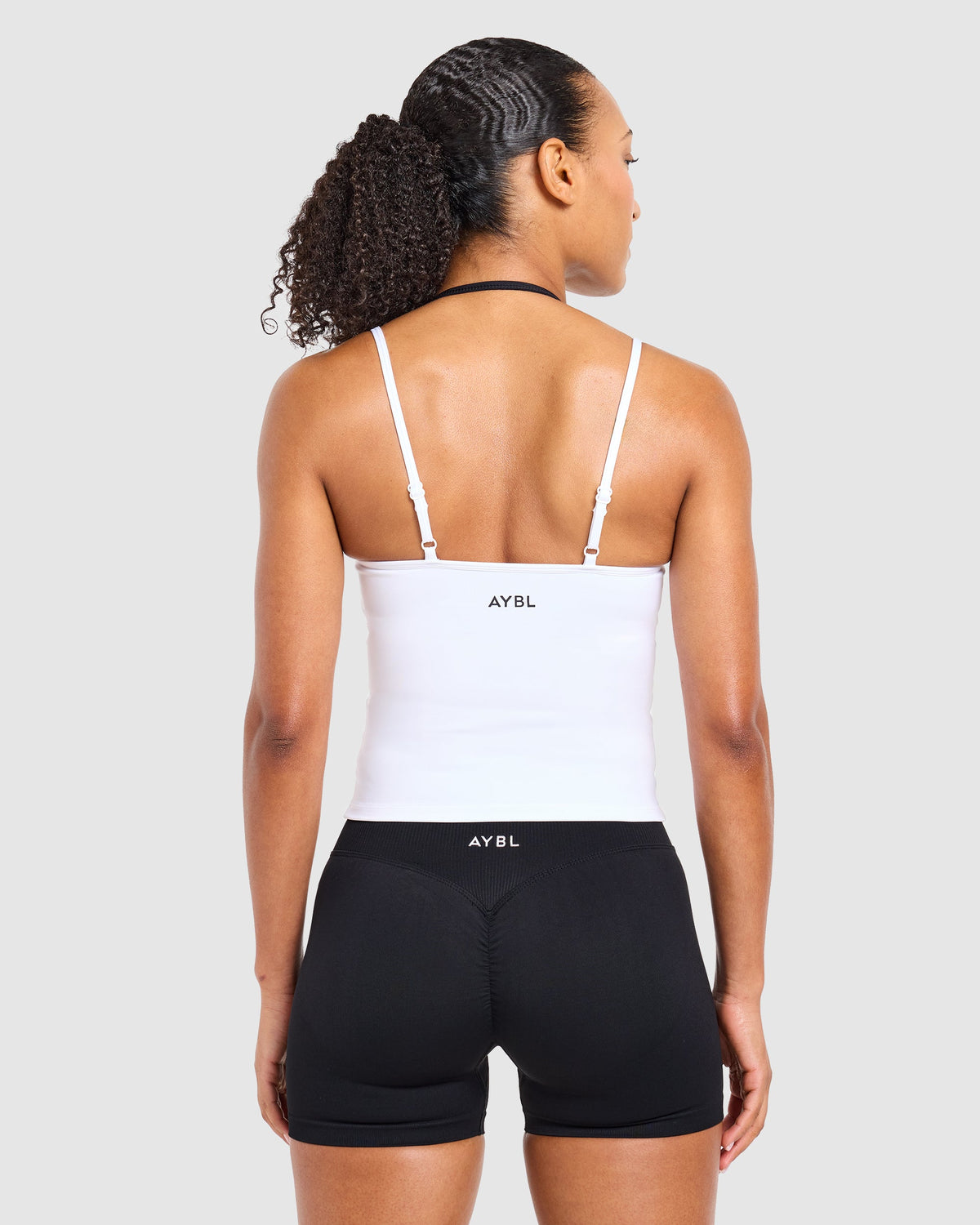 Double Layered Tank Top - Wit/Zwart