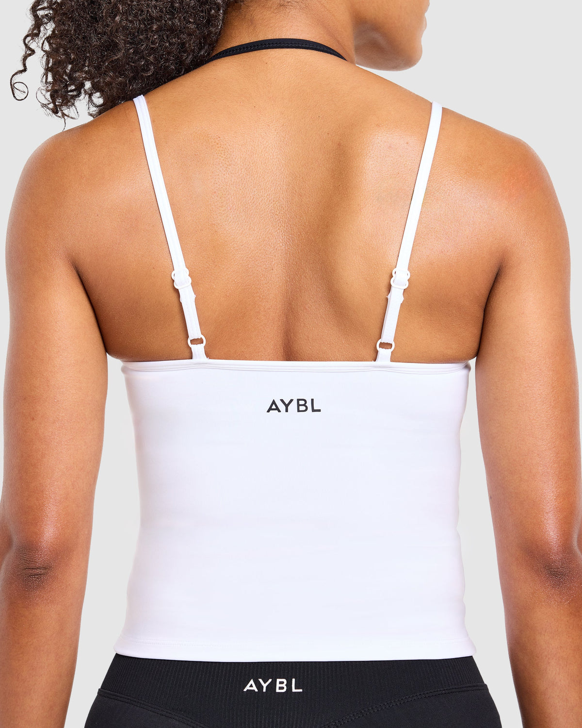Double Layered Tank Top - Wit/Zwart