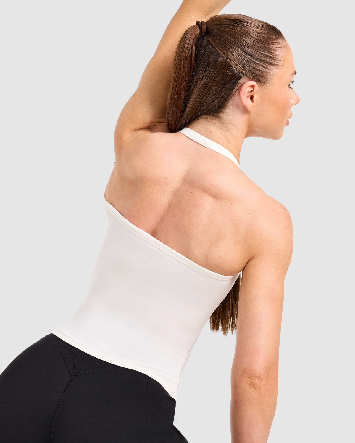 Ease Halterneck Top - Cream Wit