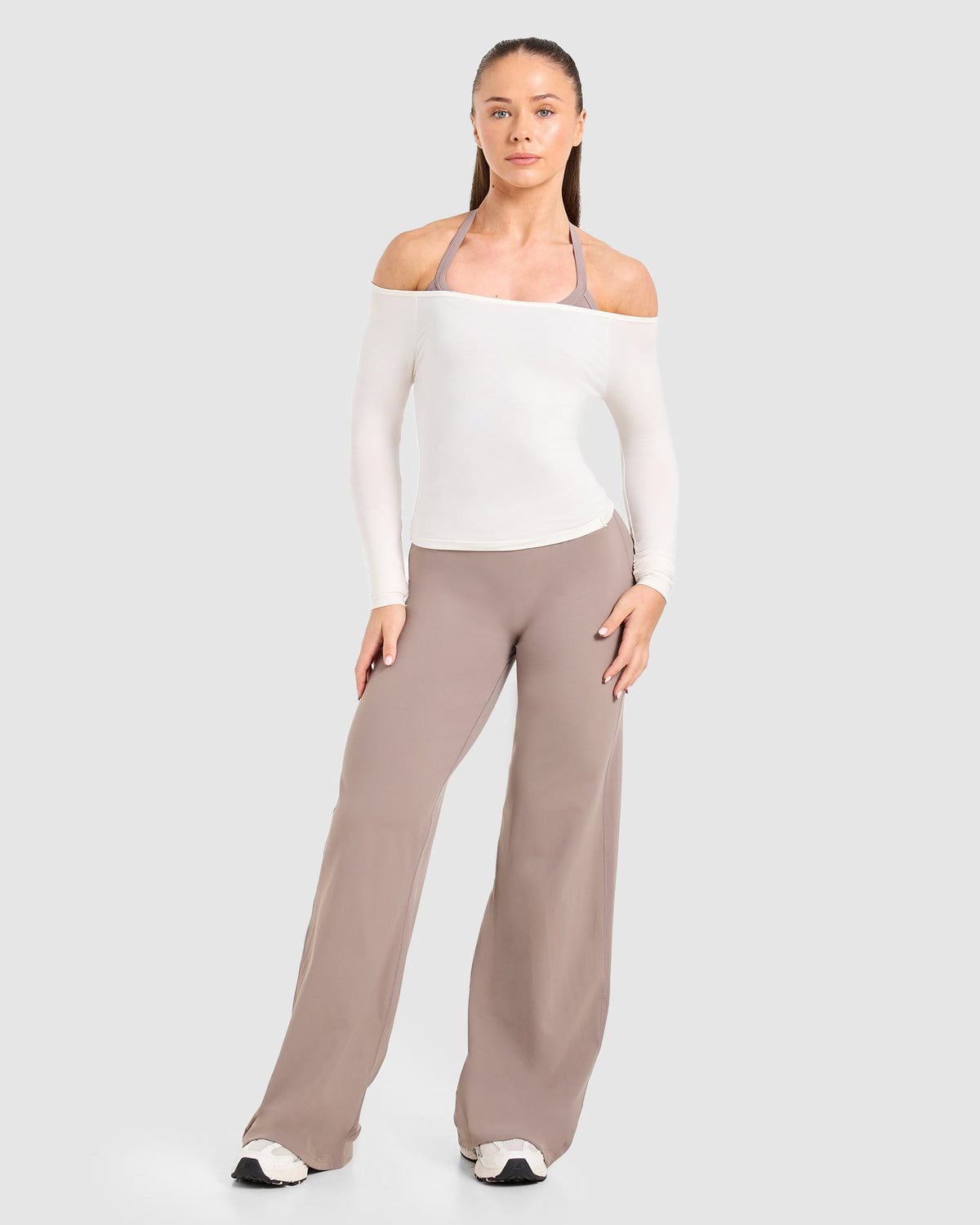 Ease Off The Shoulder Top - Cream Wit