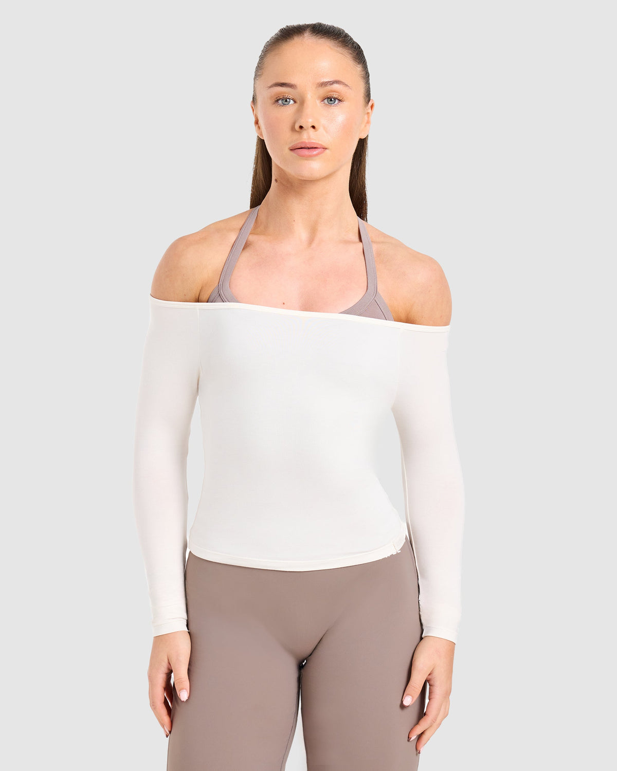 Ease Off The Shoulder Top - Cream Wit