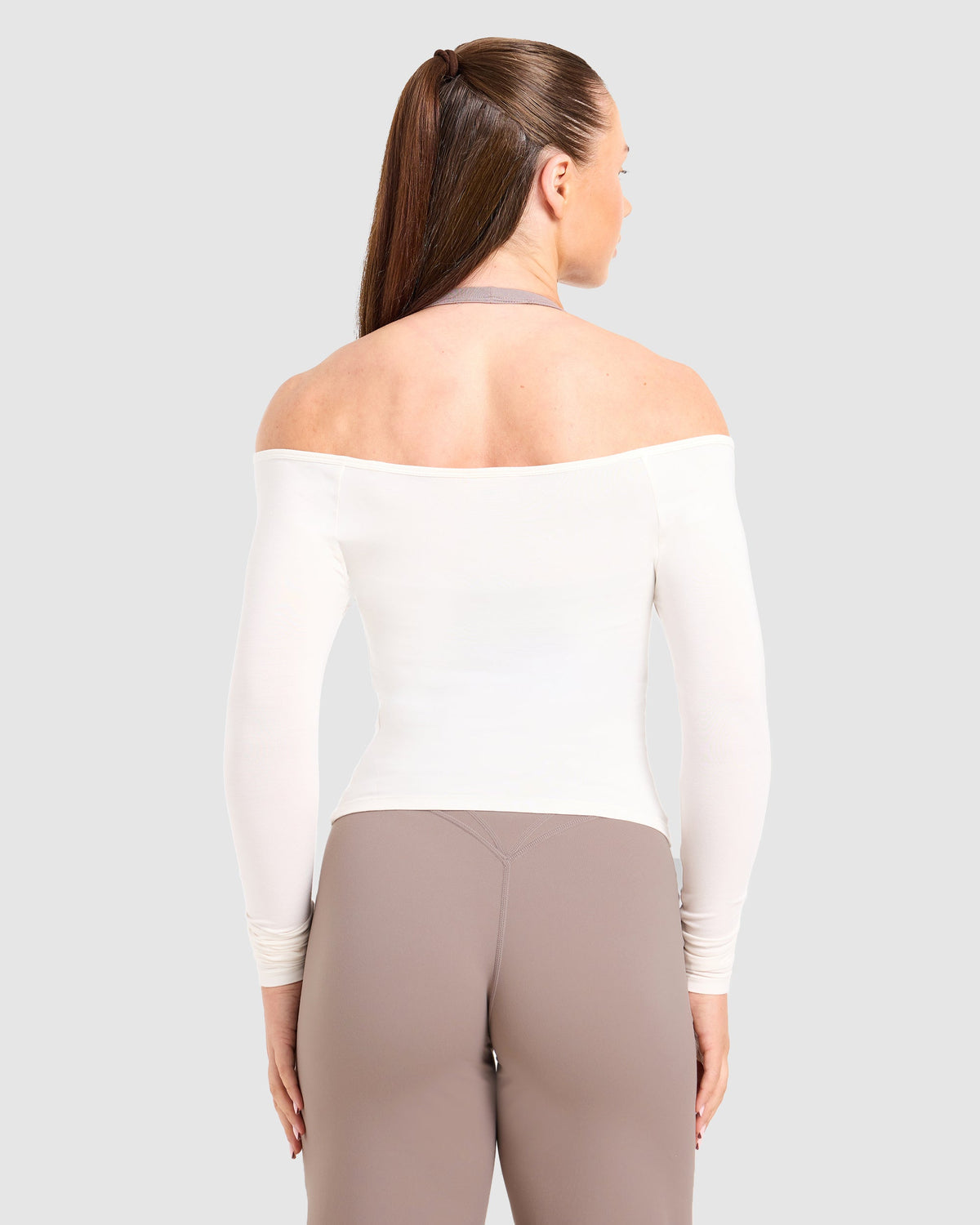 Ease Off The Shoulder Top - Cream Wit