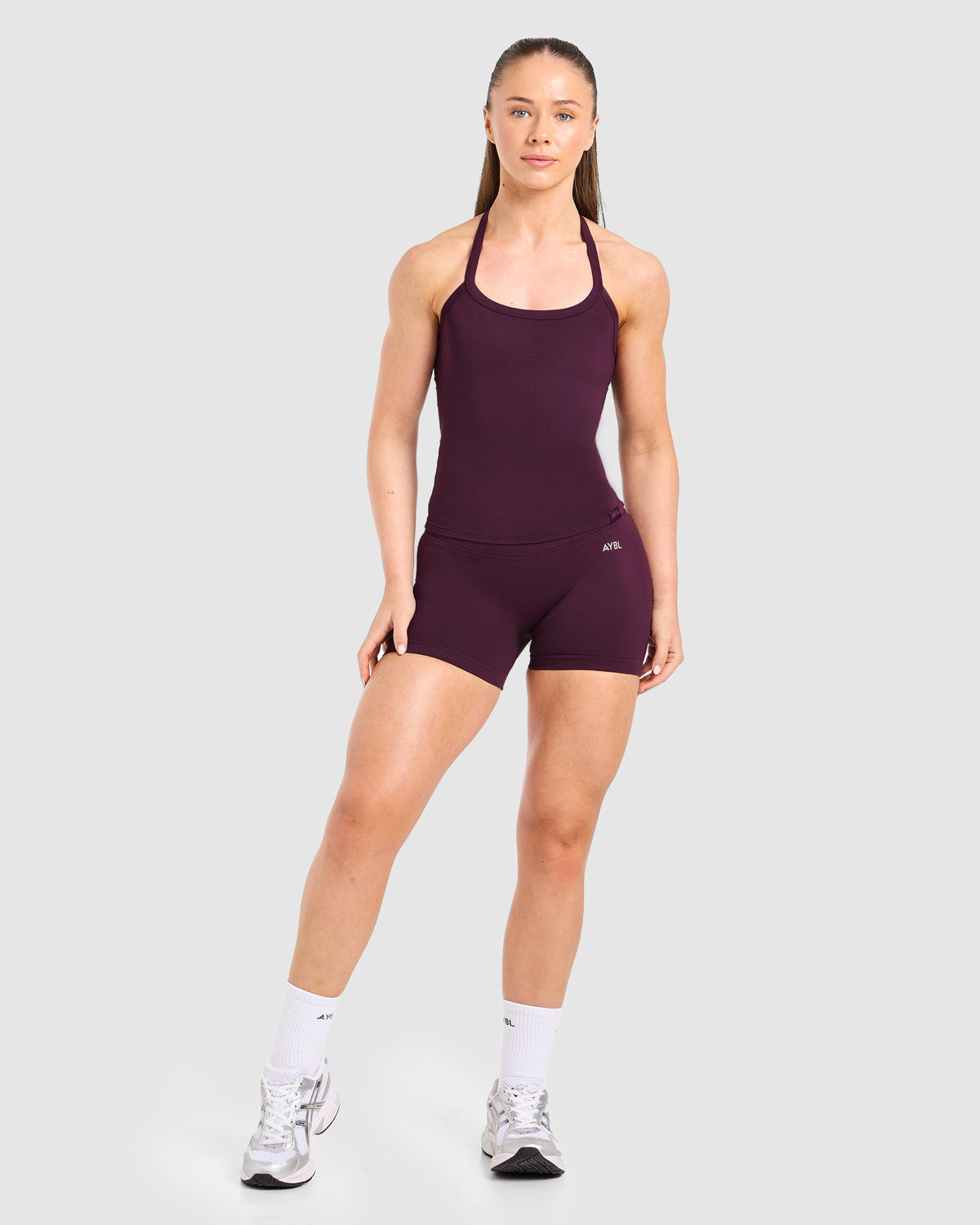 Ease Halterneck Top - Midnight Plum