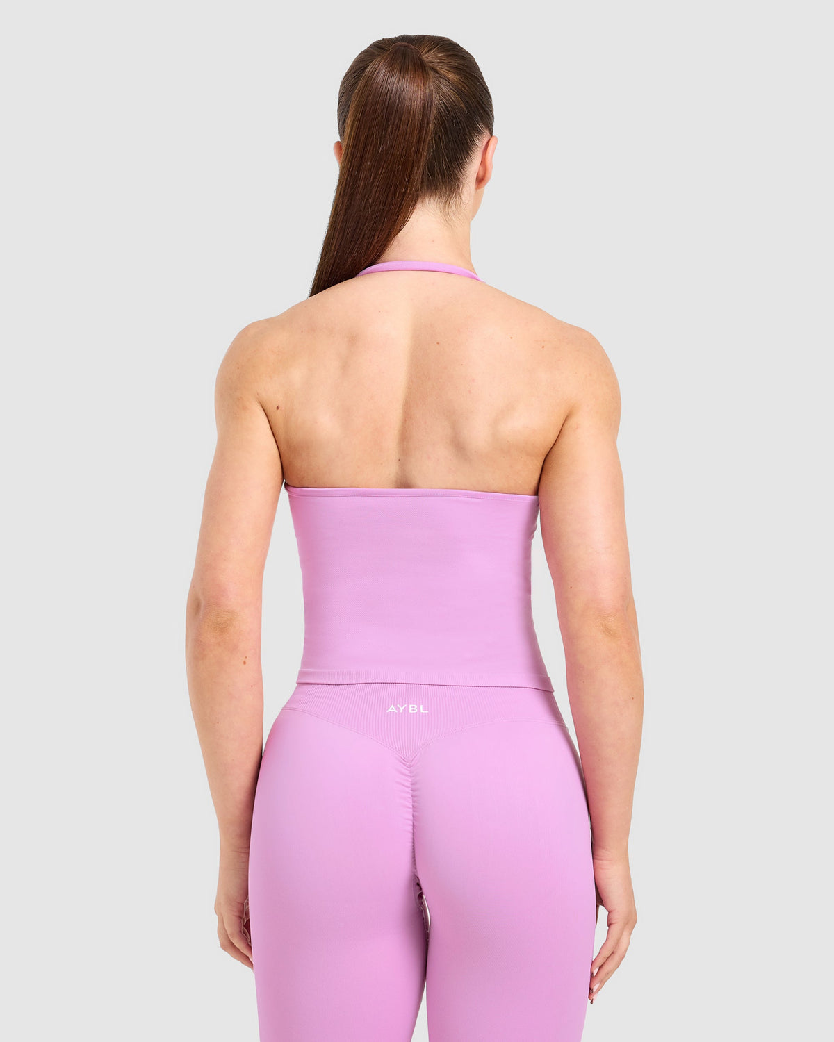 Enhance Seamless Halterneck Top - Deep Lilac