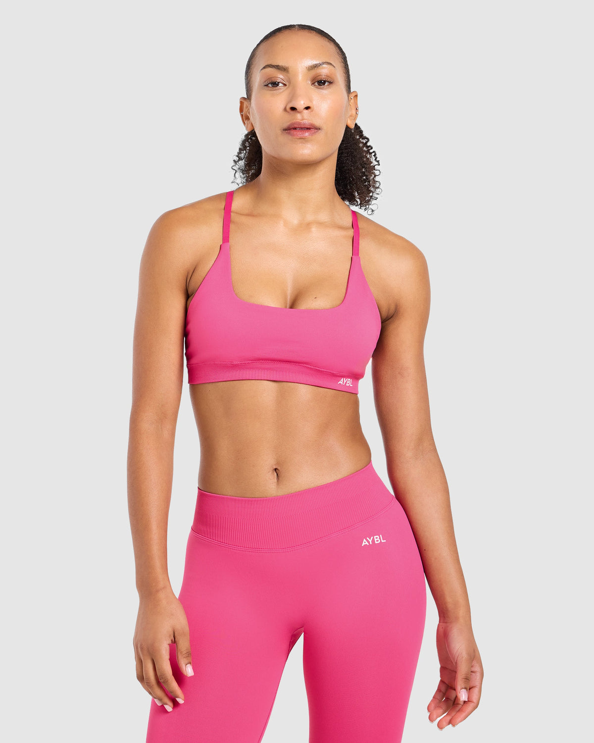 Enhance Seamless Sports Bra - Raspberry Roze