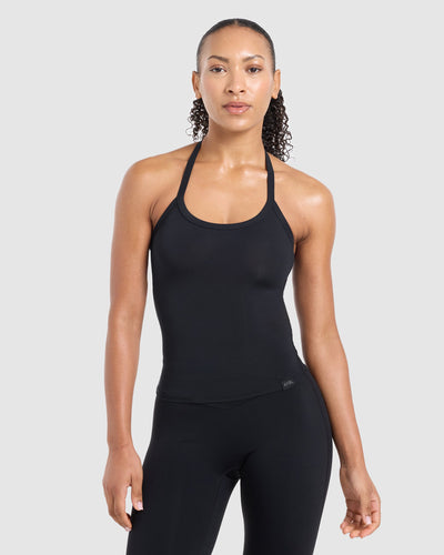 Ease Halterneck Top - Zwart