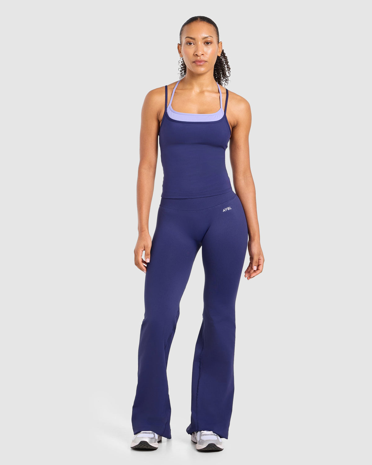 Double Layered Tank Top - Storm Blauw