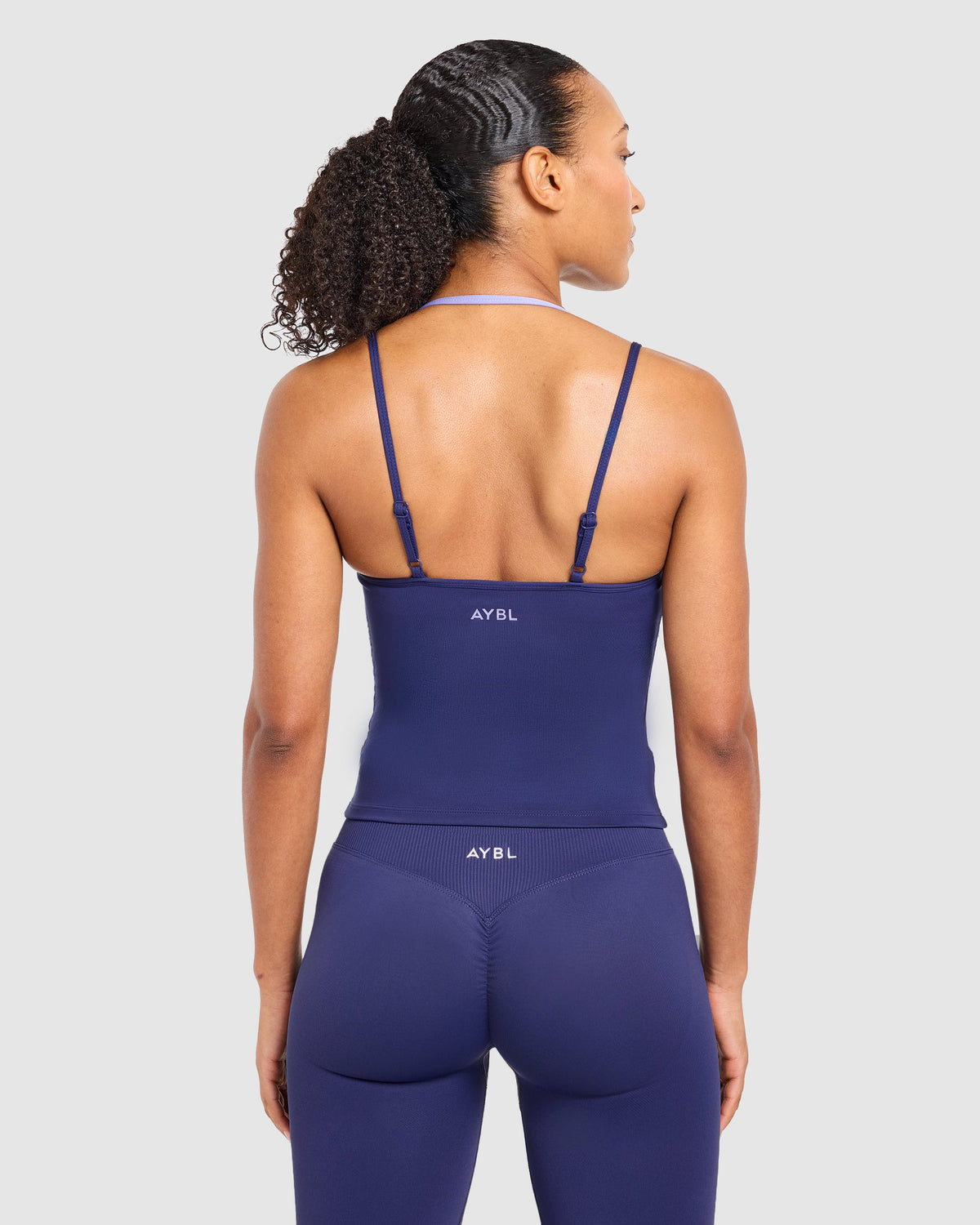 Double Layered Tank Top - Storm Blauw