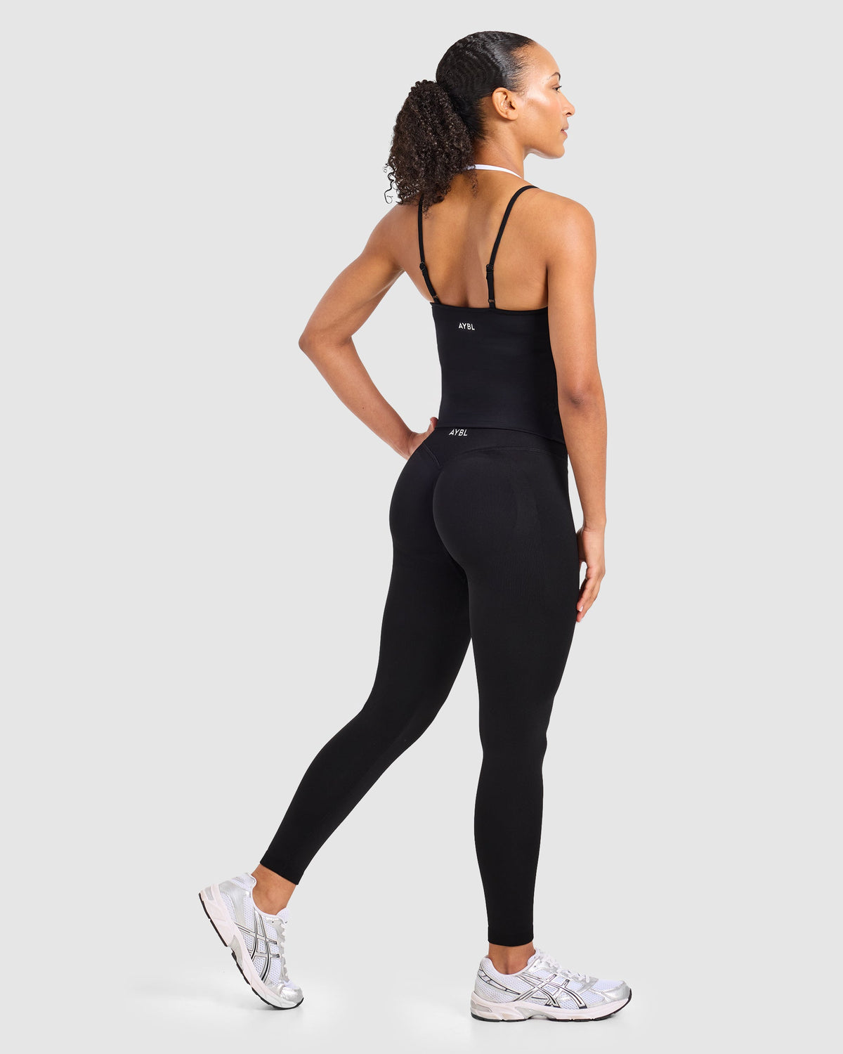 Double Layered Tank Top - Zwart/Wit